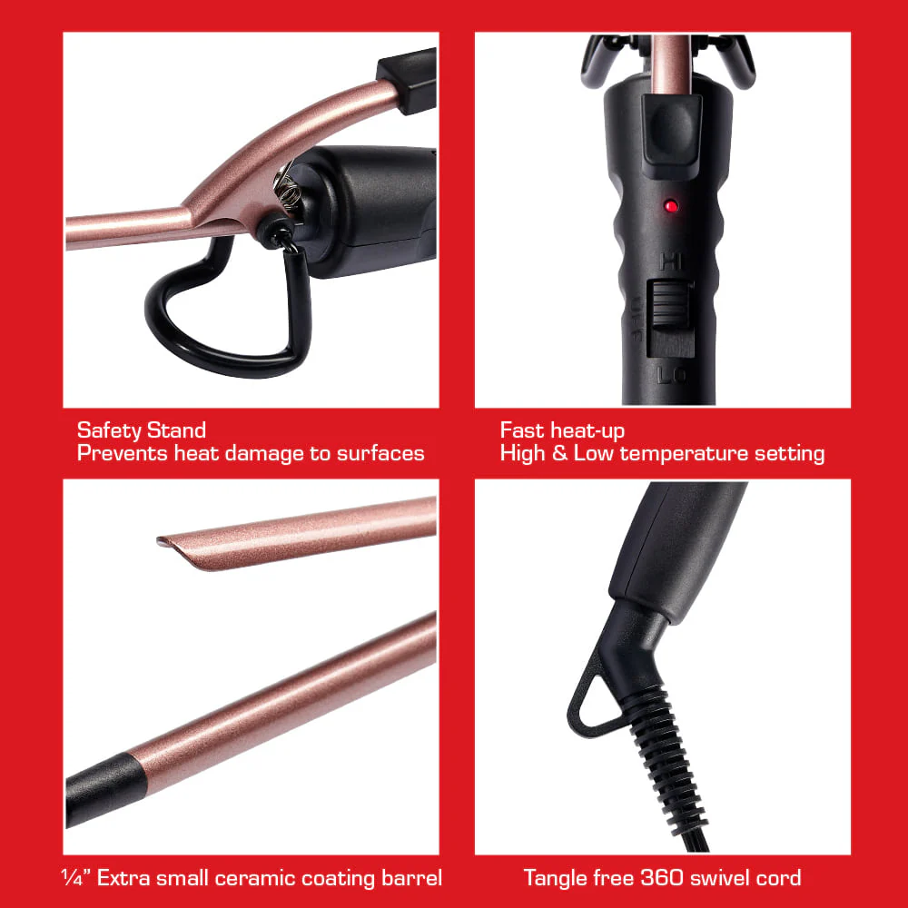 RED by KISS 1/4" Pencil Curling Iron - Image 4