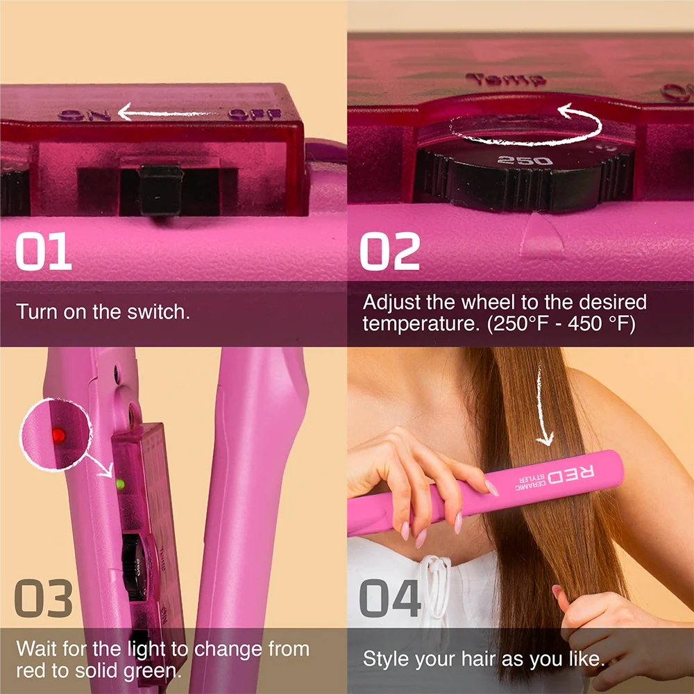 RED by KISS 1" Adjustable Heat Ceramic Styler - Image 7