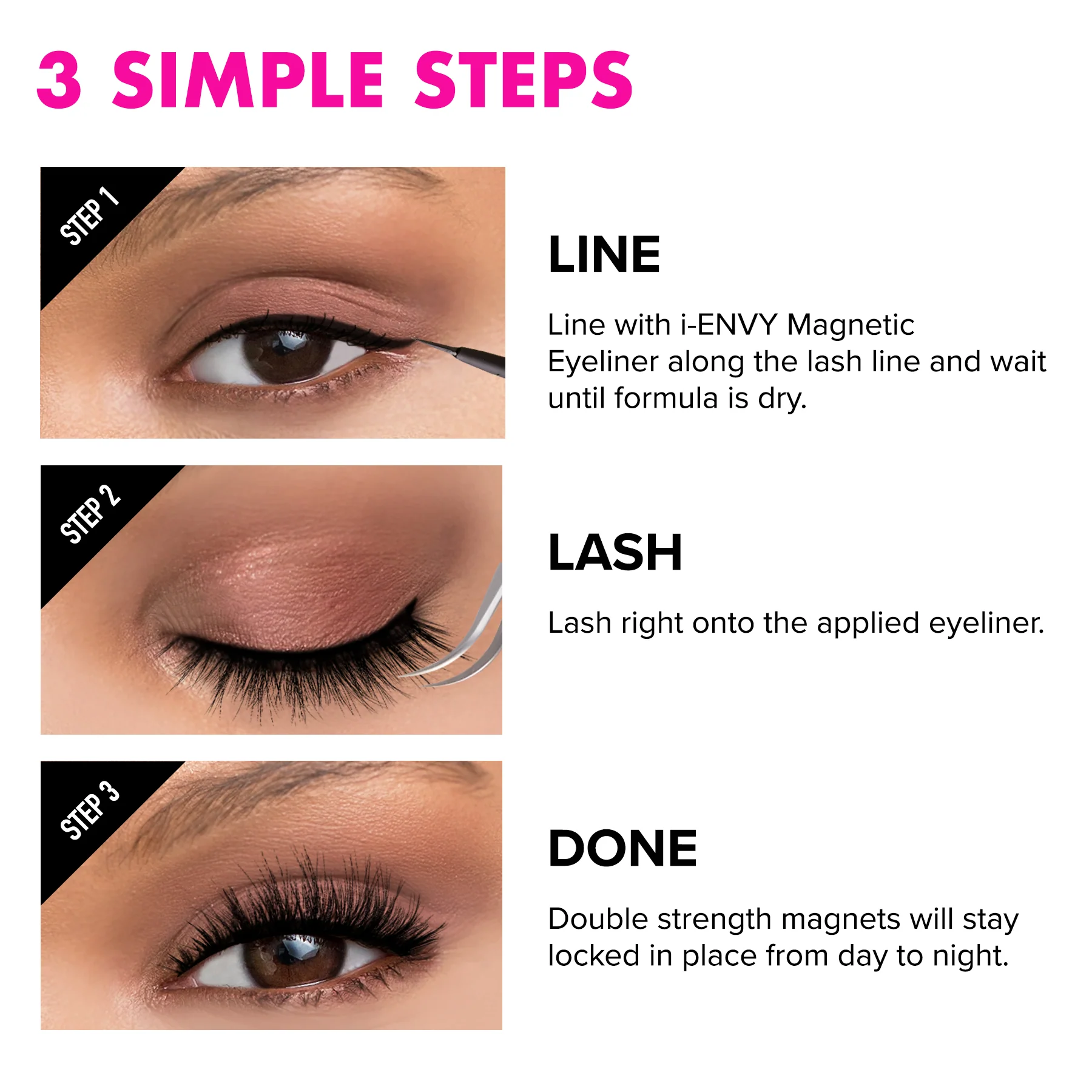 I-ENVY 100% Human Hair Strip Magnetic Lashes - Image 17