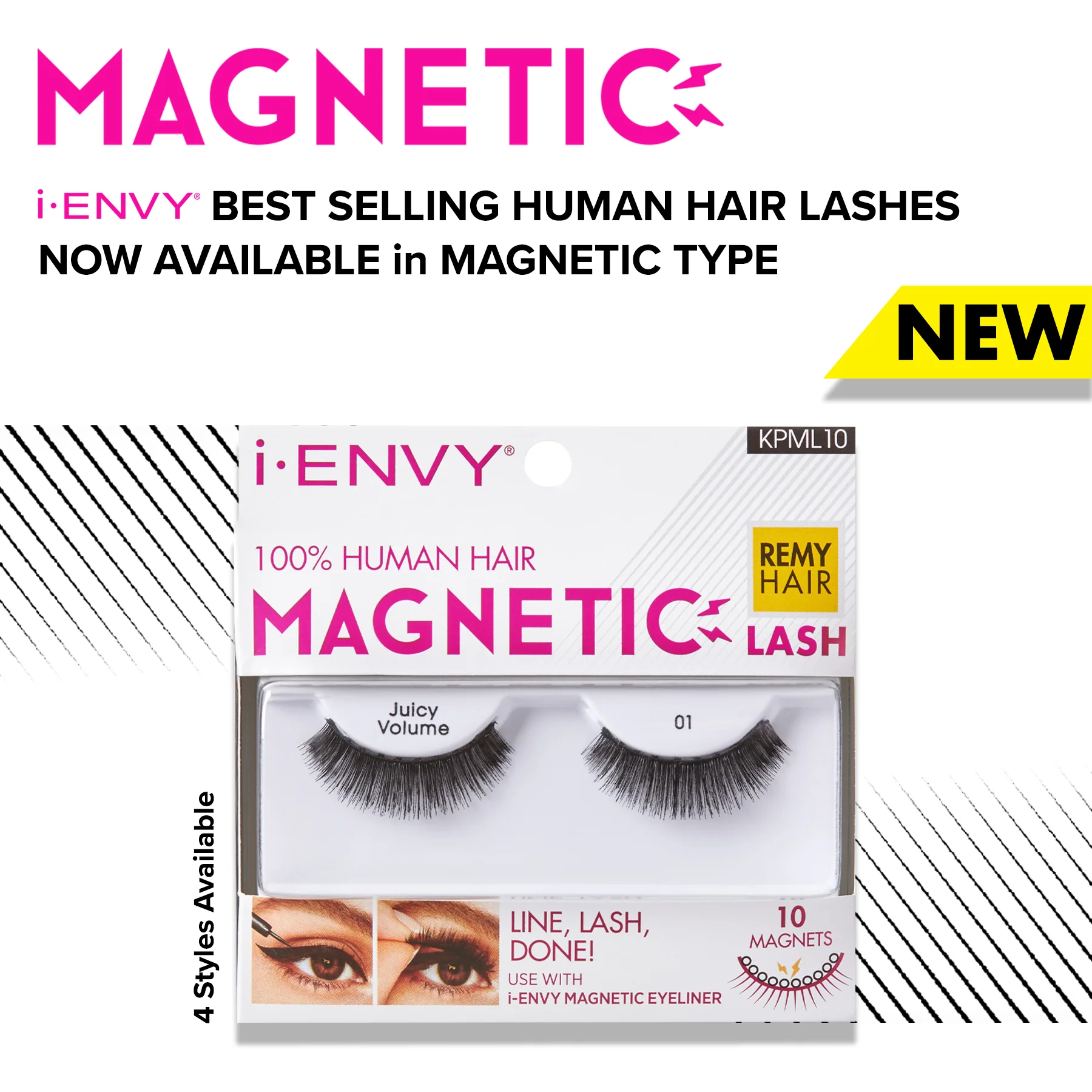I-ENVY 100% Human Hair Strip Magnetic Lashes - Image 2