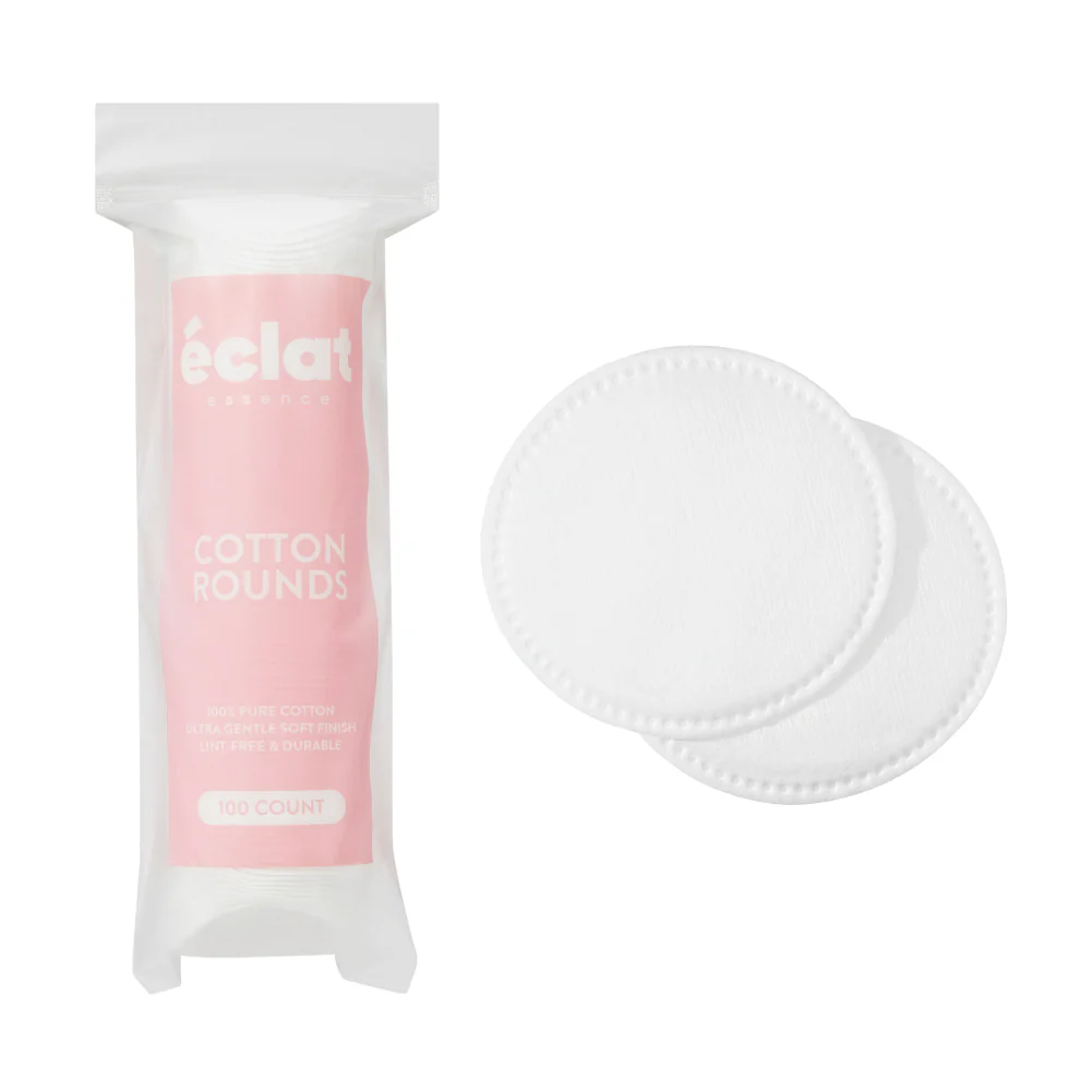 éclat 100% Pure Cotton Rounds – Ultra Soft, Vegan & Hypoallergenic Pads for Skincare (100 Count) - Image 10
