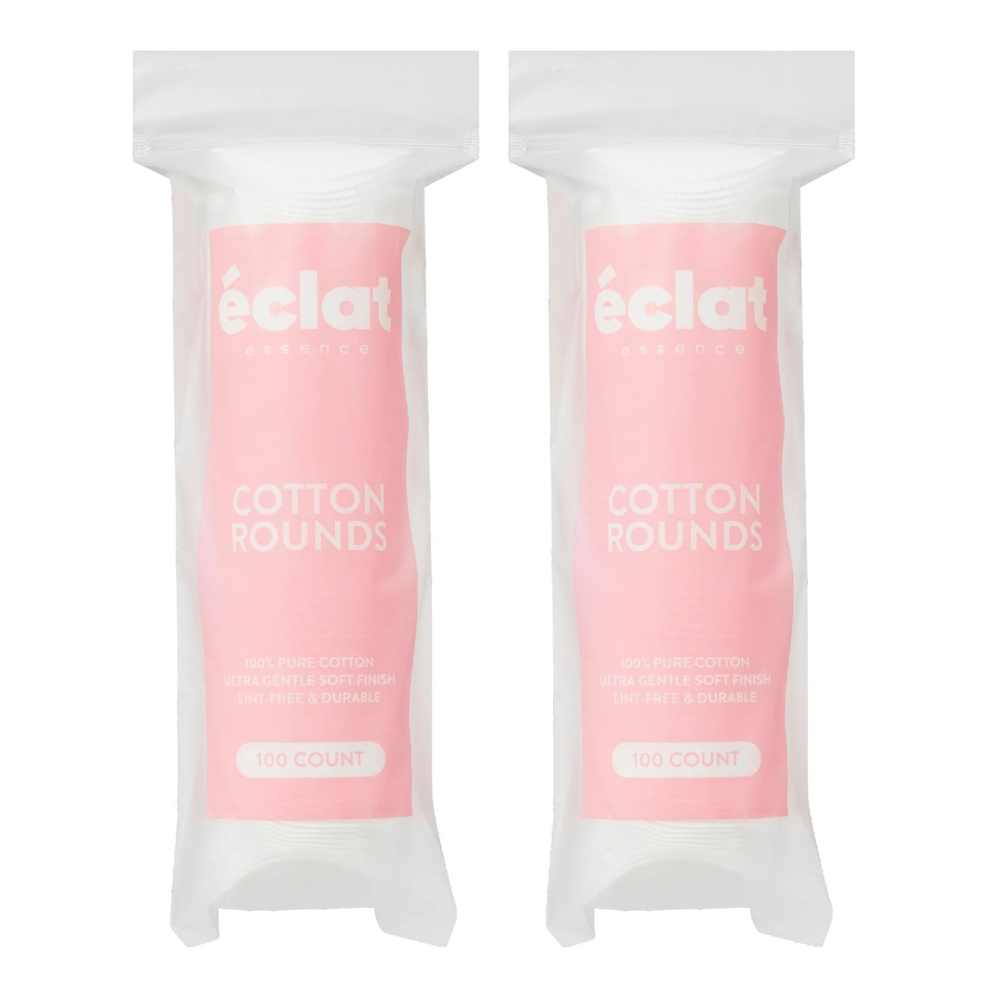 éclat 100% Pure Cotton Rounds – Ultra Soft, Vegan & Hypoallergenic Pads for Skincare (100 Count) - Image 6