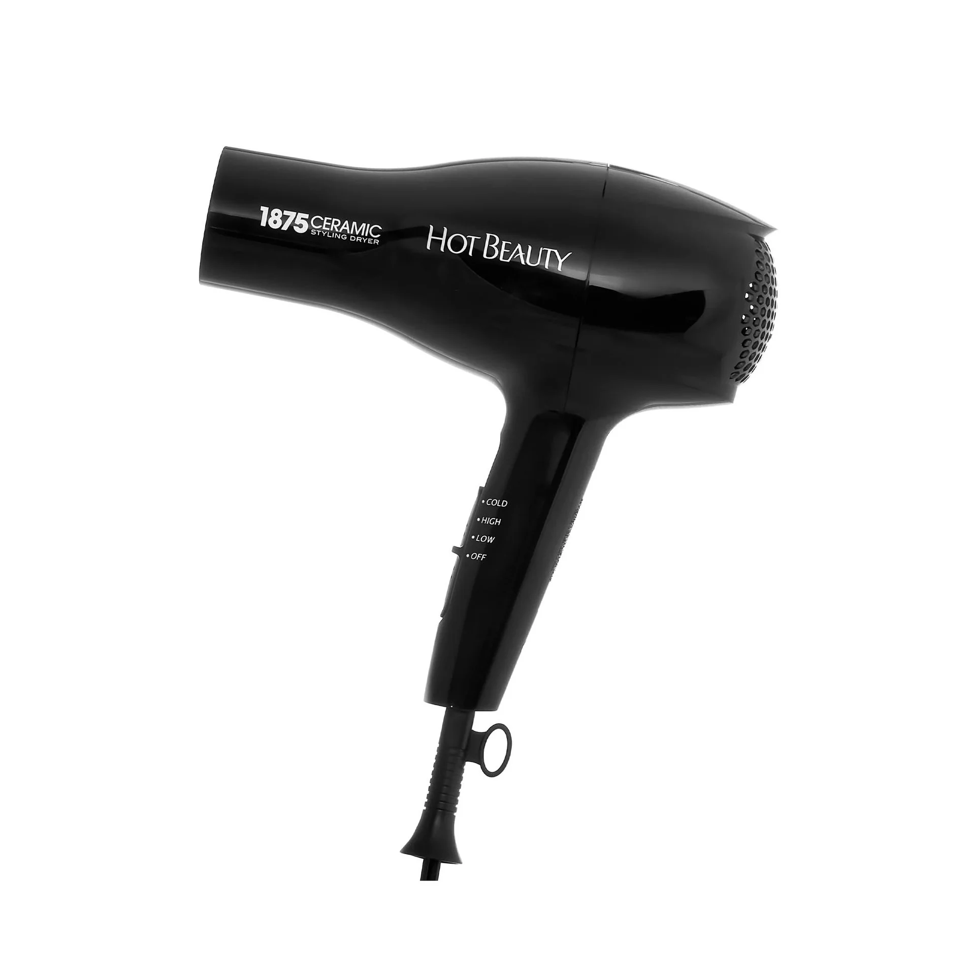 Hot Beauty 1875 Ceramic Styling Hair Dryer 2 Styling Attachments - Image 3