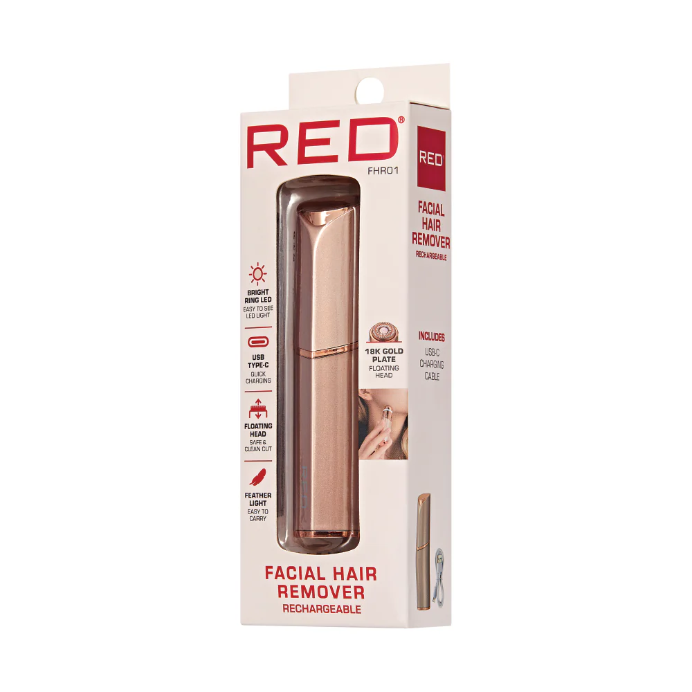 RED by KISS 18K Gold Rechargeable Facial Hair Remove - Image 10