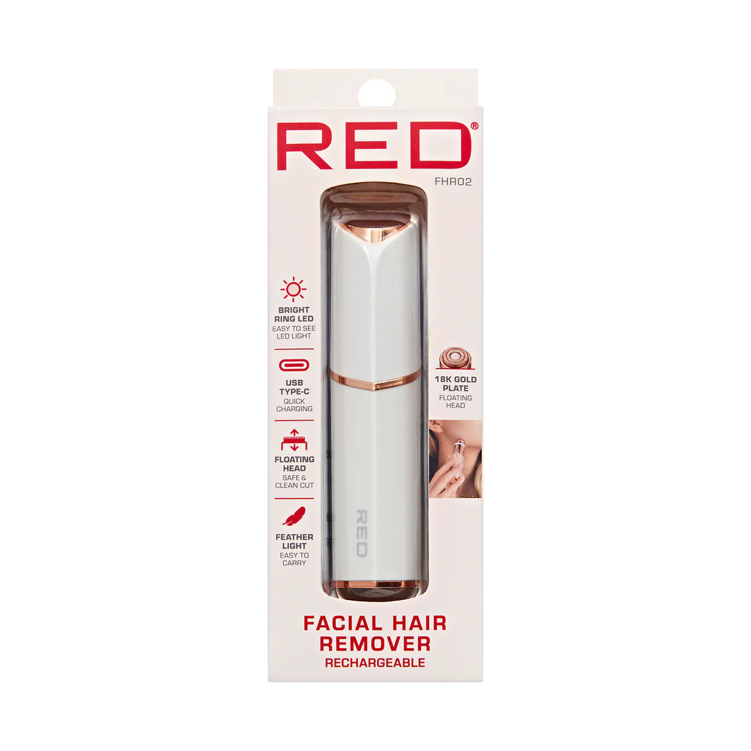 RED by KISS 18K Gold Rechargeable Facial Hair Remove - Image 17