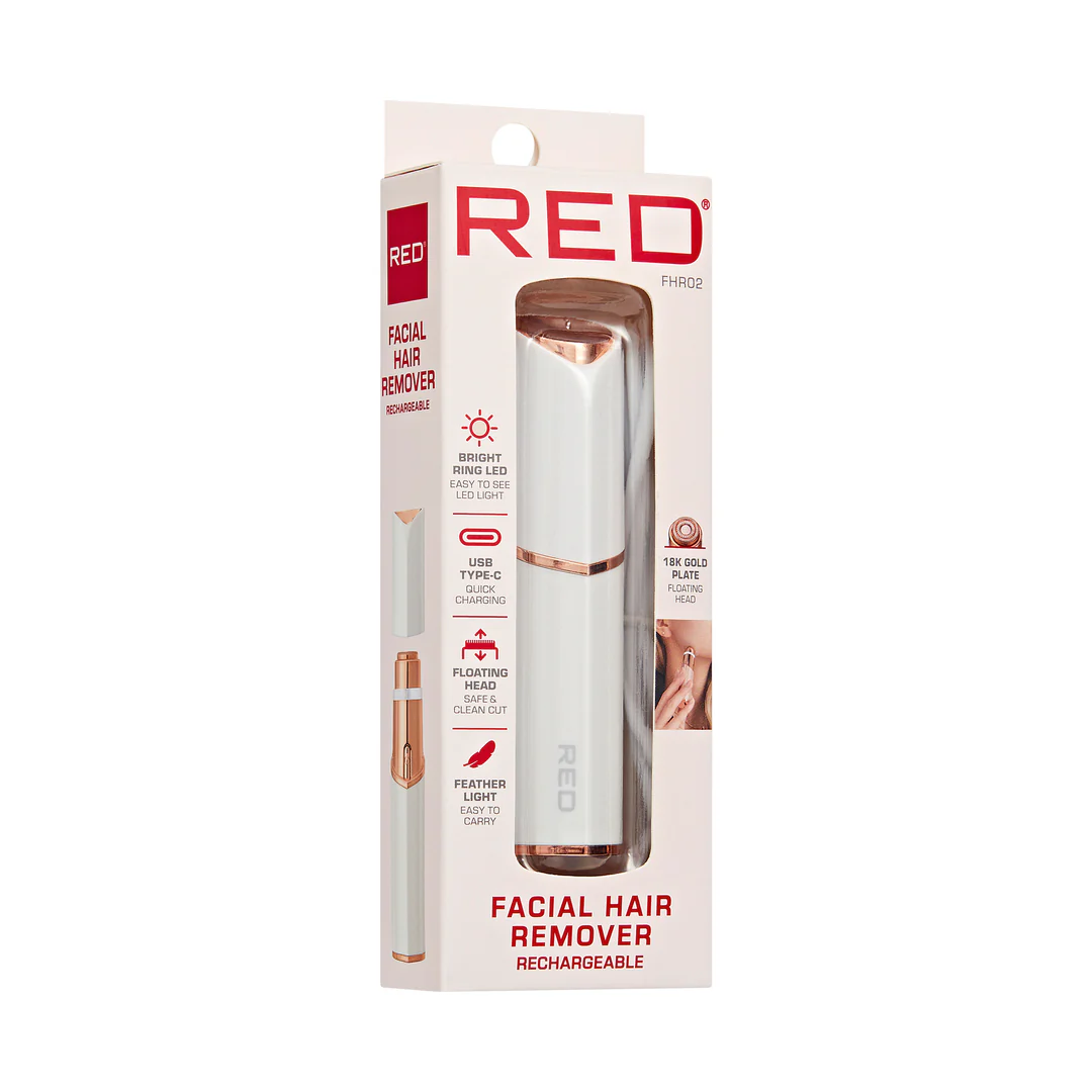 RED by KISS 18K Gold Rechargeable Facial Hair Remove - Image 18