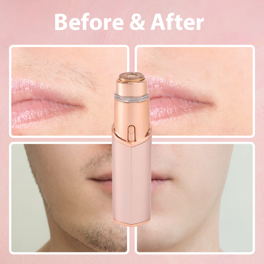RED by KISS 18K Gold Rechargeable Facial Hair Remove - Image 3