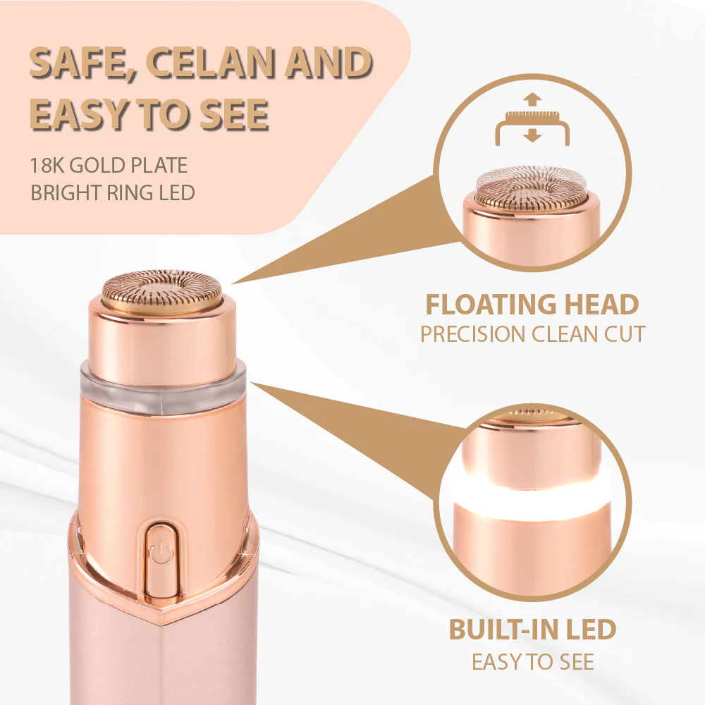 RED by KISS 18K Gold Rechargeable Facial Hair Remove - Image 4