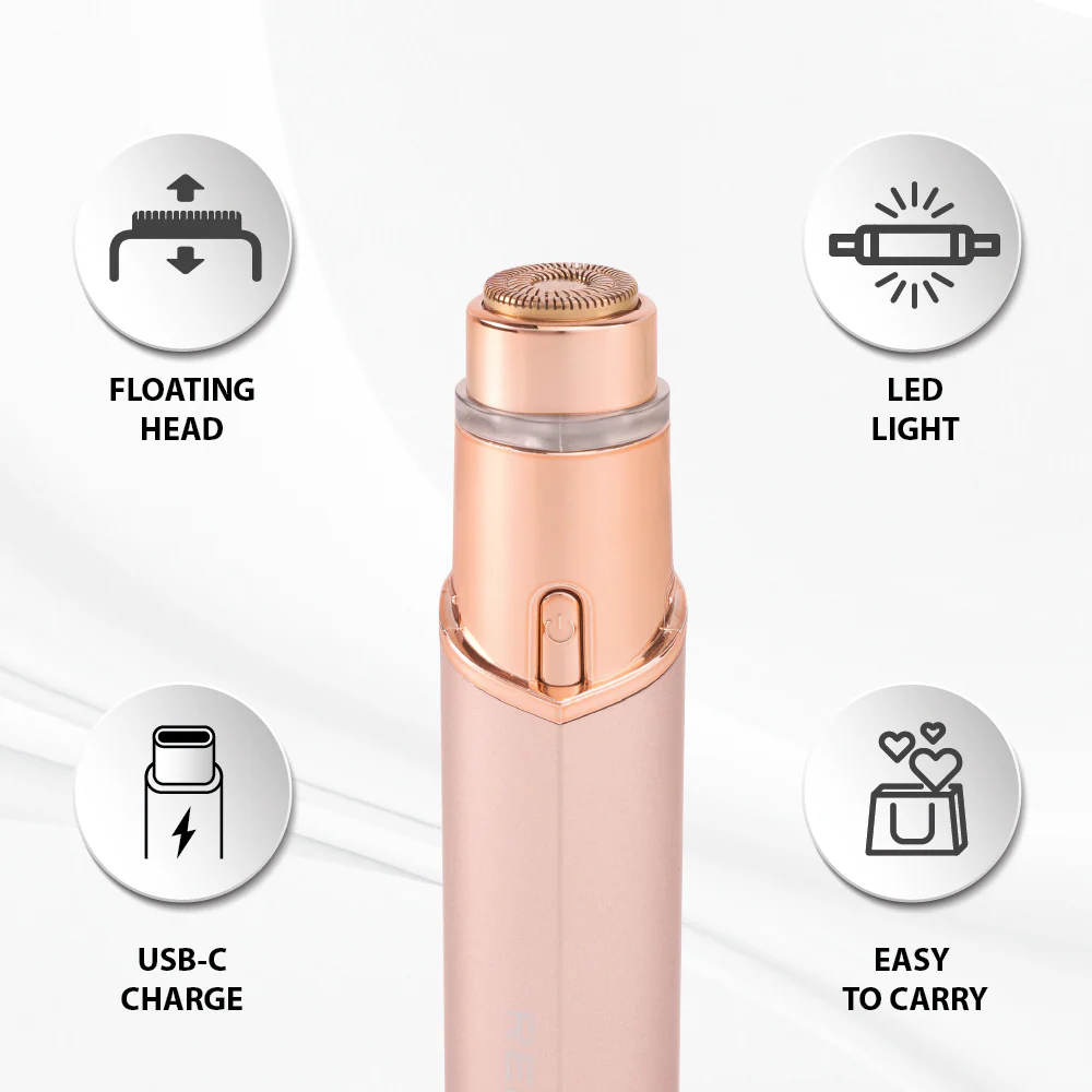 RED by KISS 18K Gold Rechargeable Facial Hair Remove - Image 5