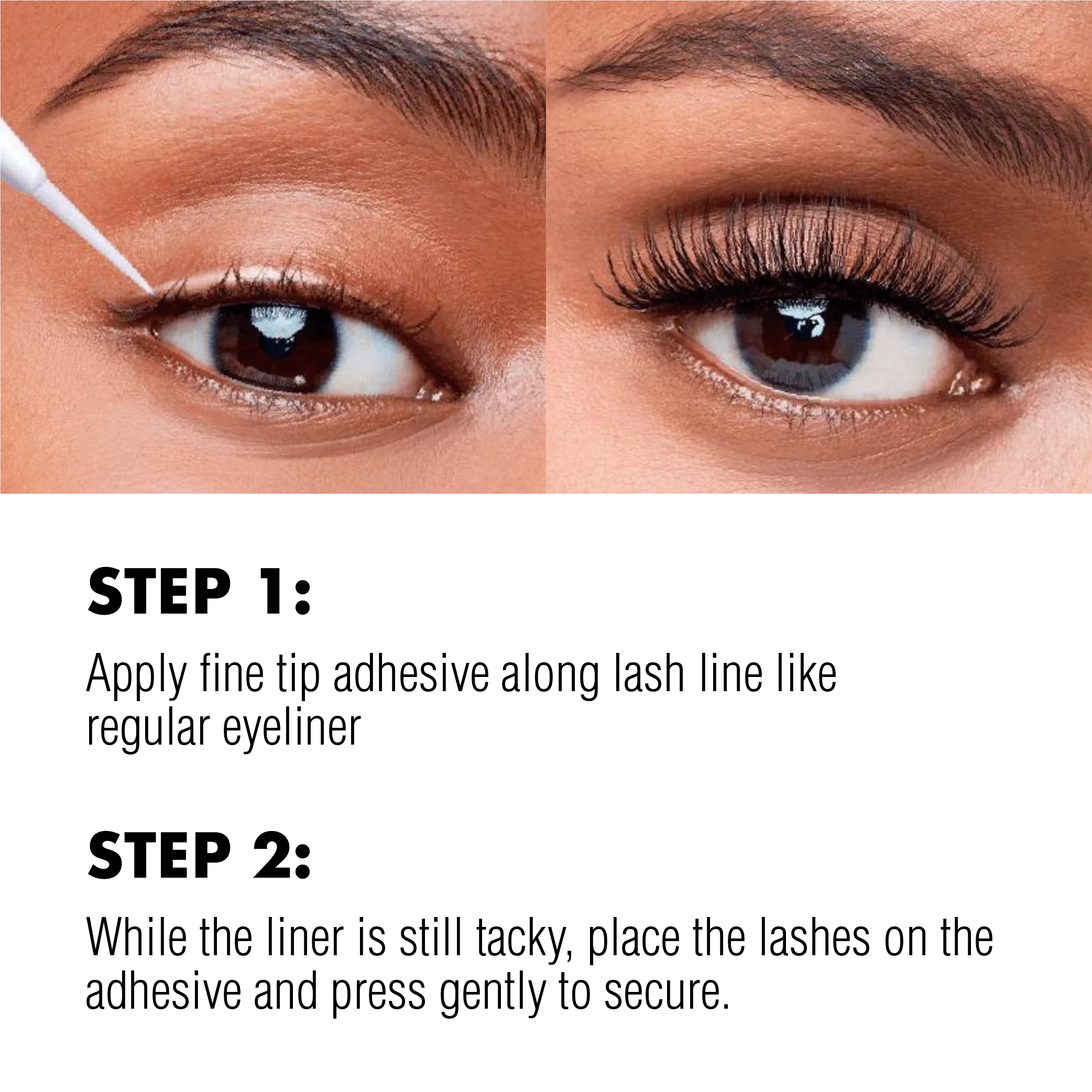 I-ENVY 2-in-1 Brush-On Eyeliner Lash Glue - Clear - Image 4