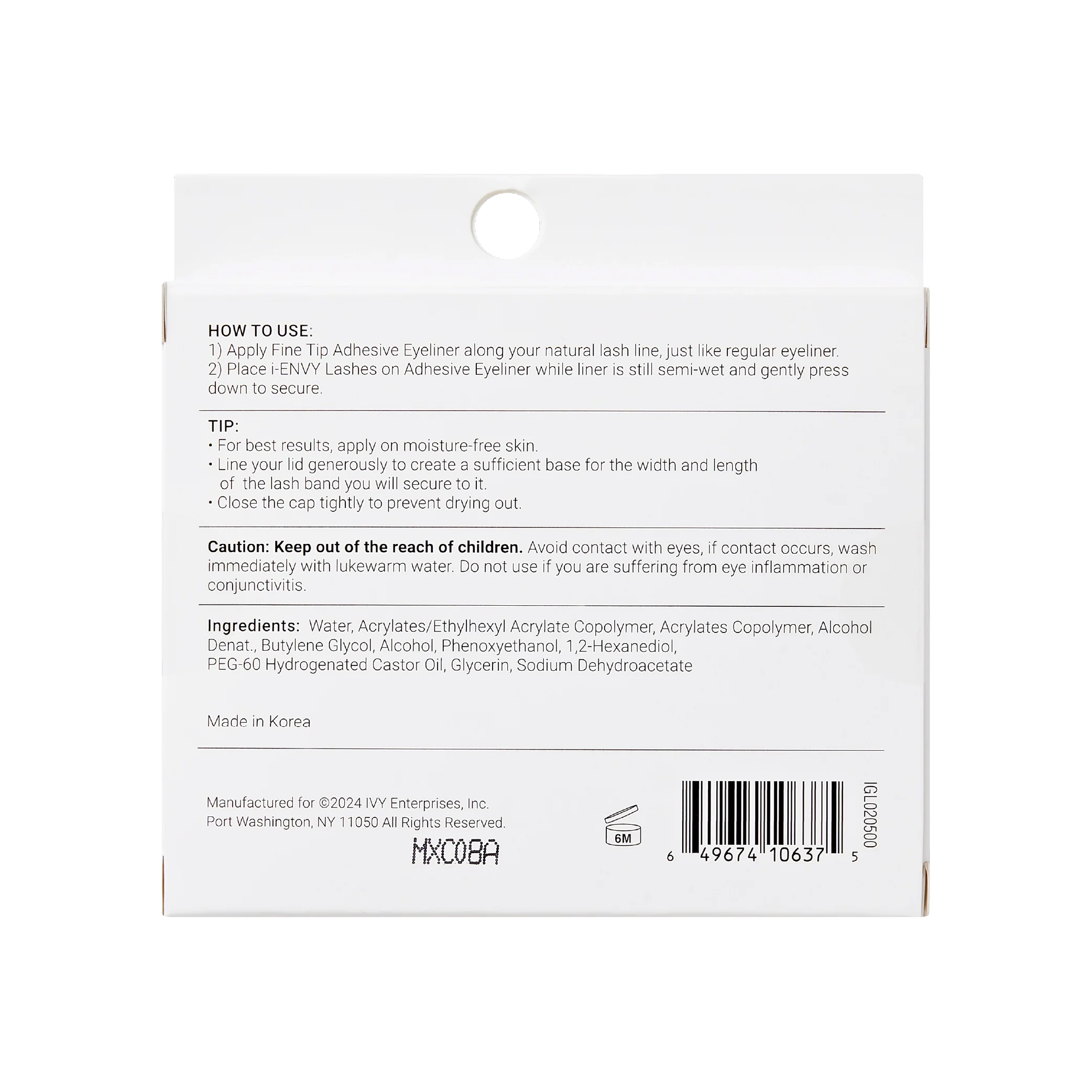 I-ENVY 2-in-1 Brush-On Eyeliner Lash Glue - Clear - Image 6