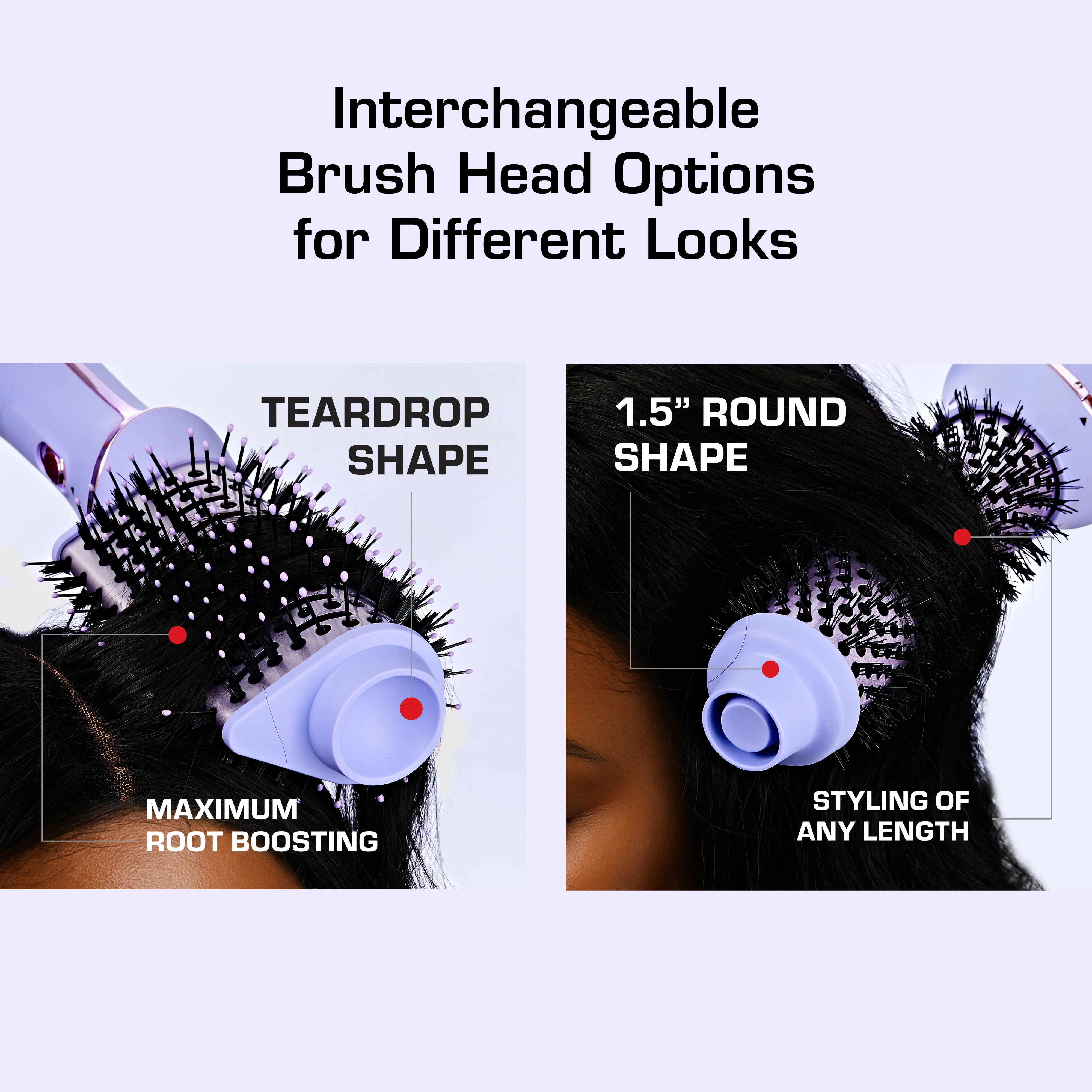 RED by KISS 2-in-1 Hot Air Brush & Volumizer One-Step Blow Dryer Styler - Image 2
