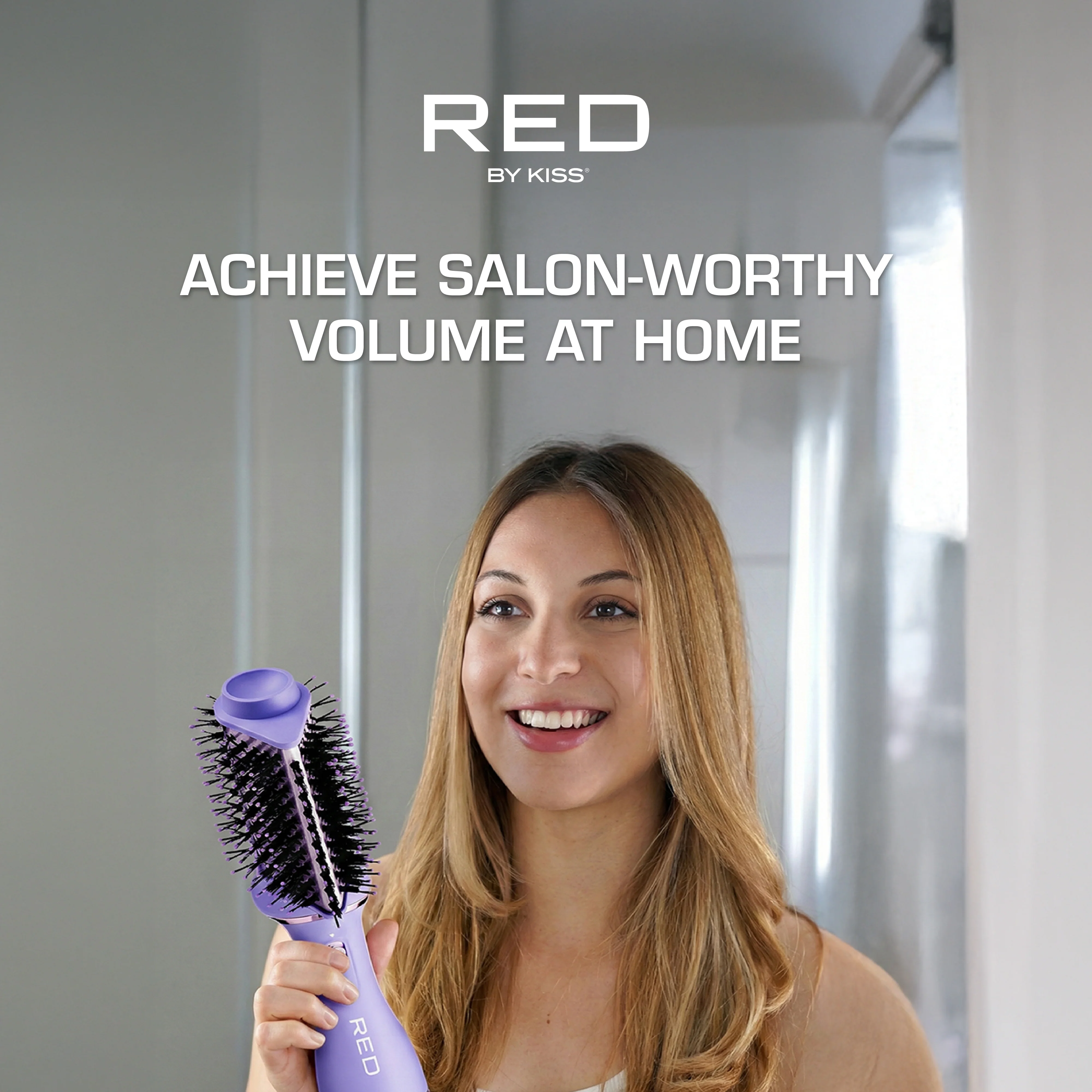 RED by KISS 2-in-1 Hot Air Brush & Volumizer One-Step Blow Dryer Styler - Image 7
