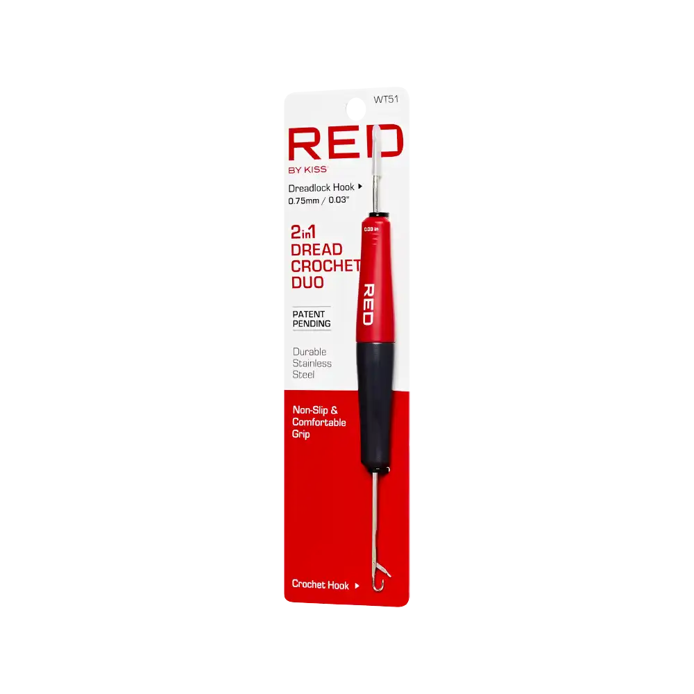 RED by KISS 2-in-1 Locking Needle & Crochet Hook Duo for Dreadlocks - Image 6