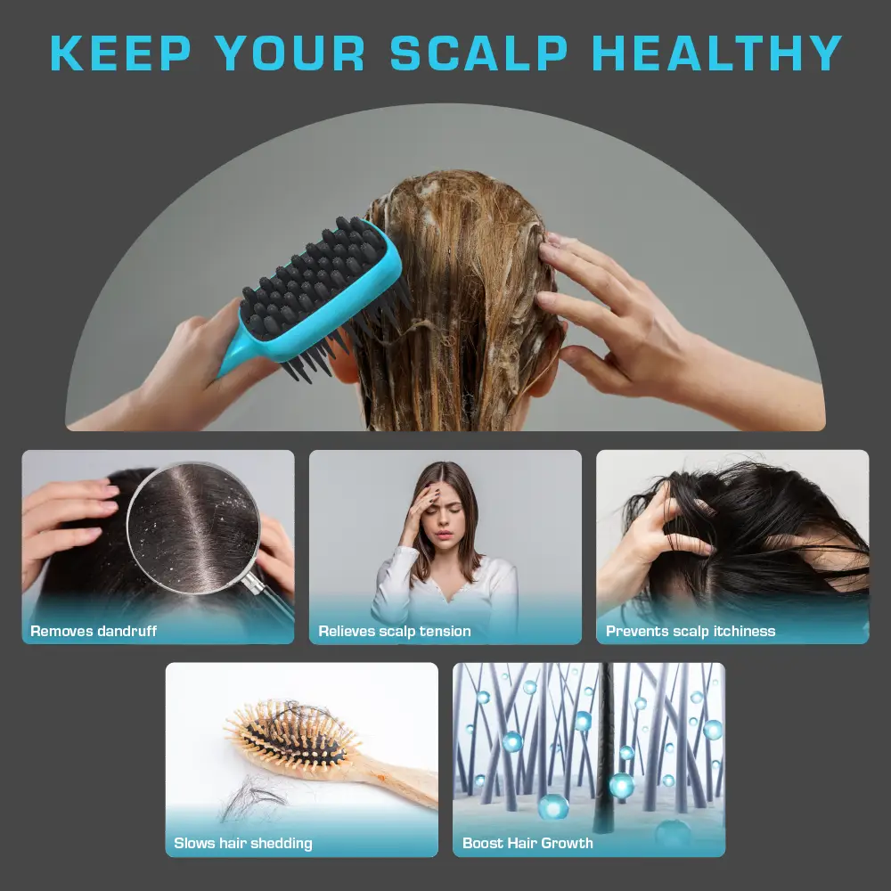 RED by KISS 2-in-1 Scalp Massager & Shampoo Brush - Image 4