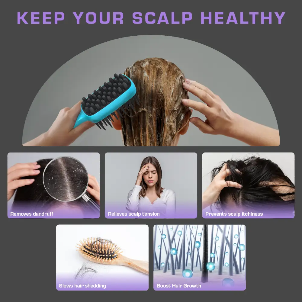 RED by KISS 2-in-1 Scalp Massager & Shampoo Brush - Image 5