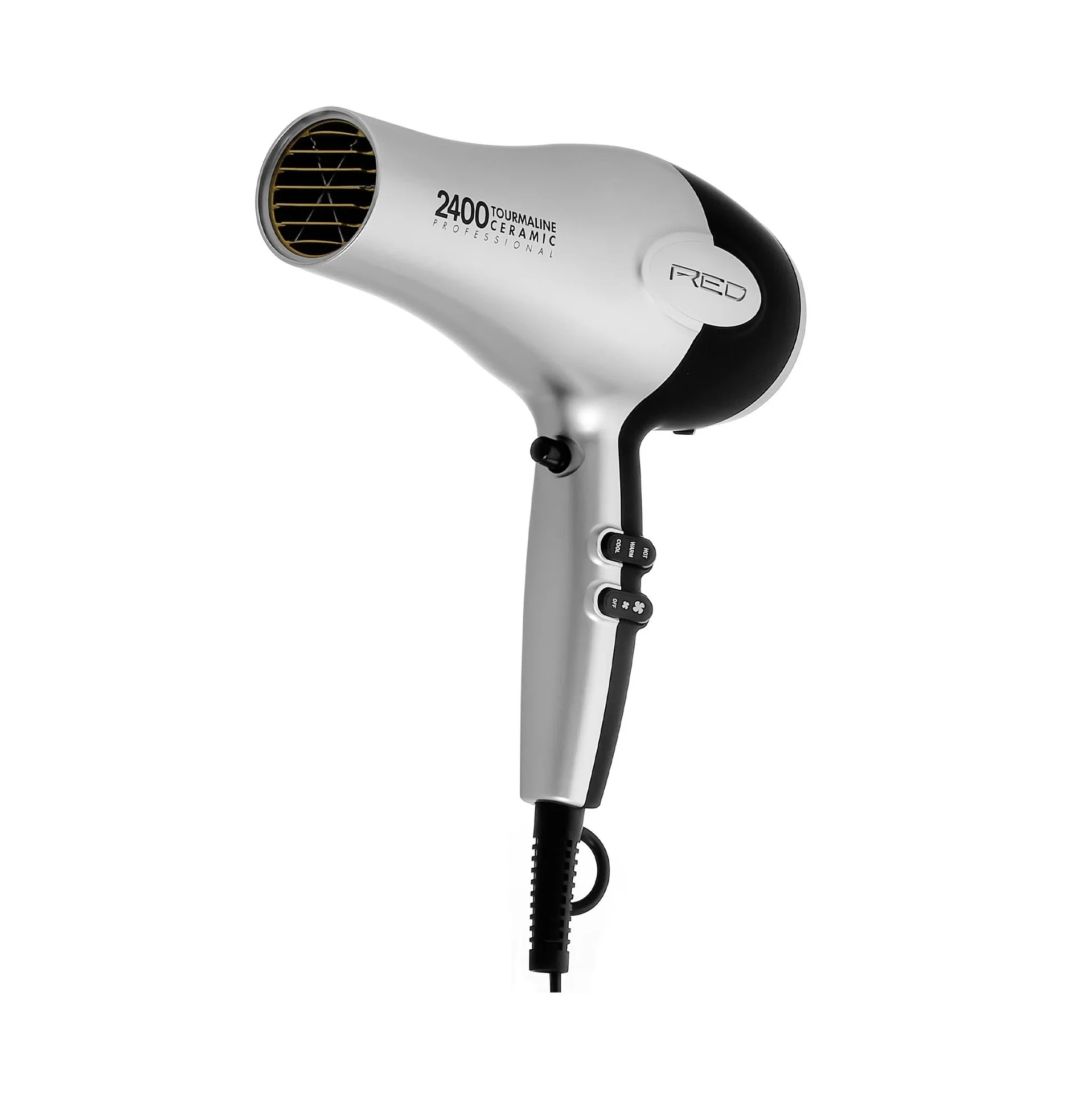 Red PRO 2400 Tourmaline Ceramic Hair Dryer 3 Styling Attachments - Image 3