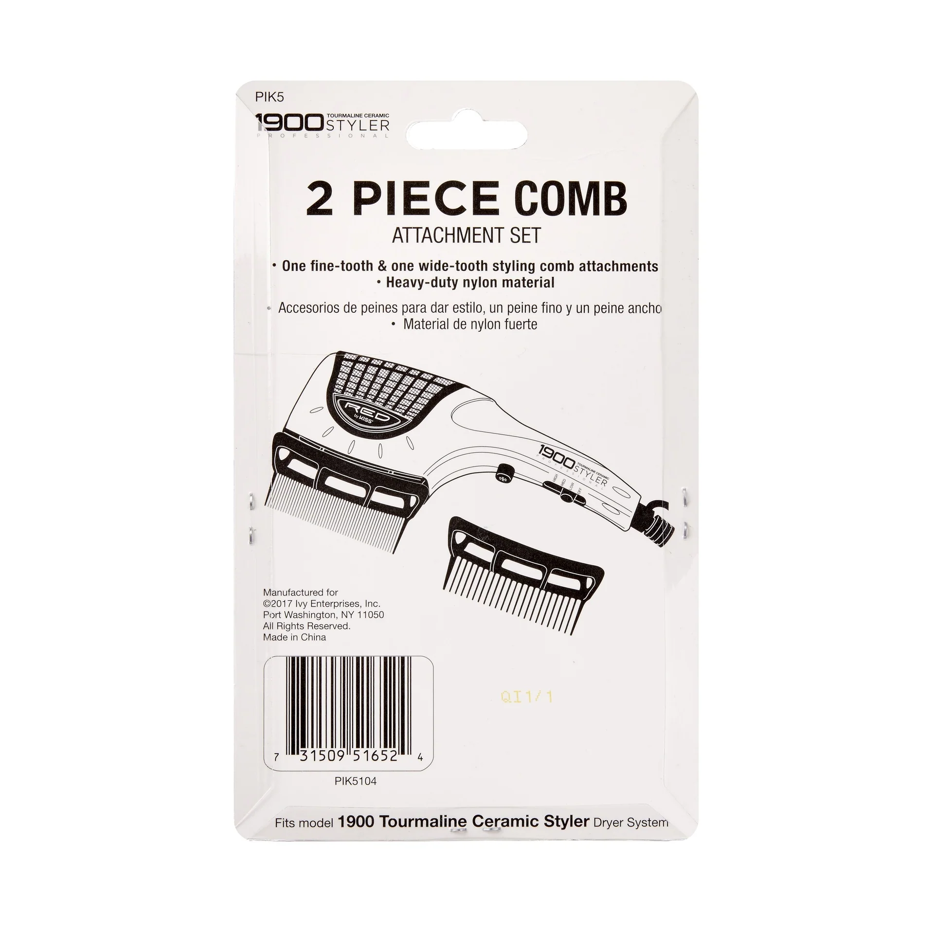 RED by KISS 2pcs Comb Set For BD02D - Image 5