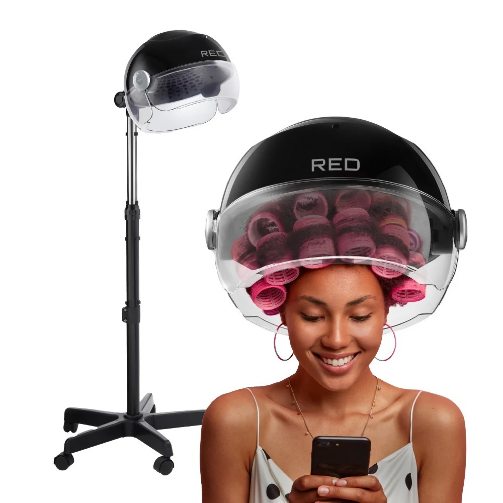RED by KISS 3000 Ceramic Stand Hood Hair Dryer Adjustable Height 3 Temp Settings - Image 8
