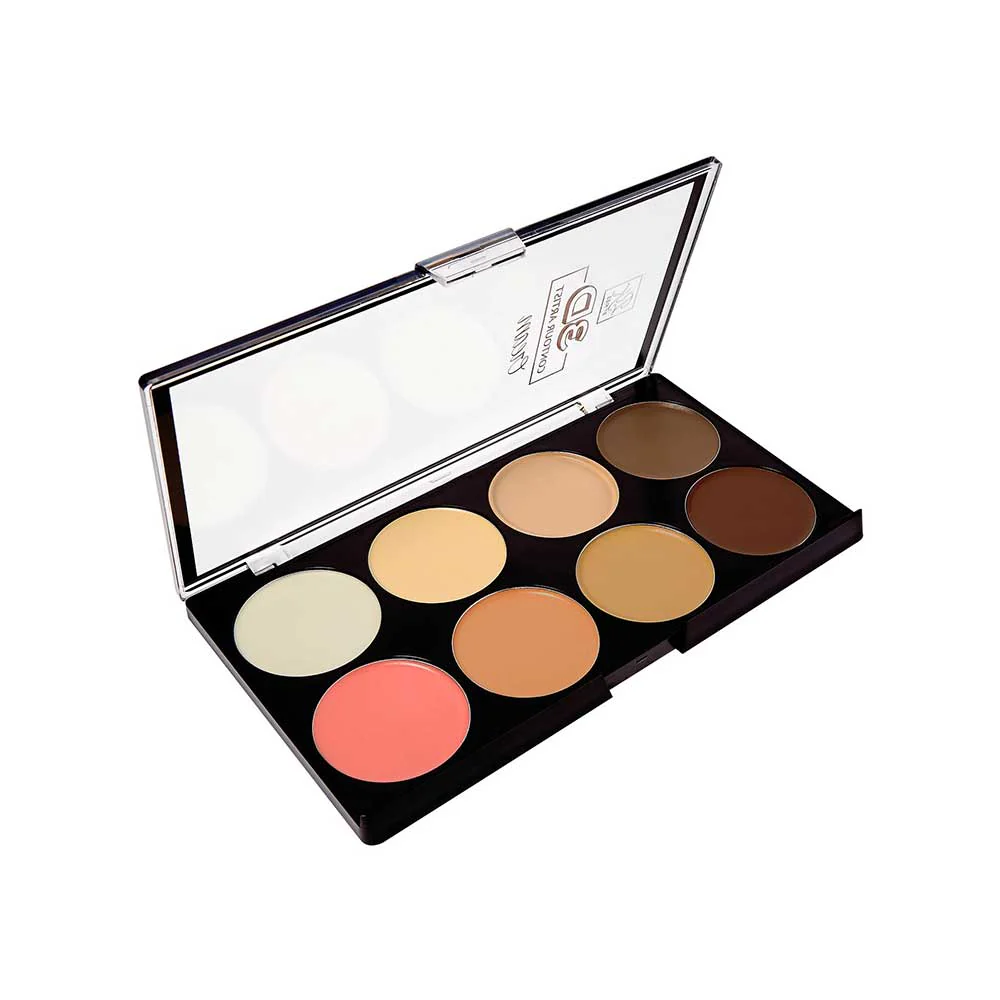 Ruby Kisses 3D Contour Cream Multi-Palette With Highlighter & Blush - Image 7