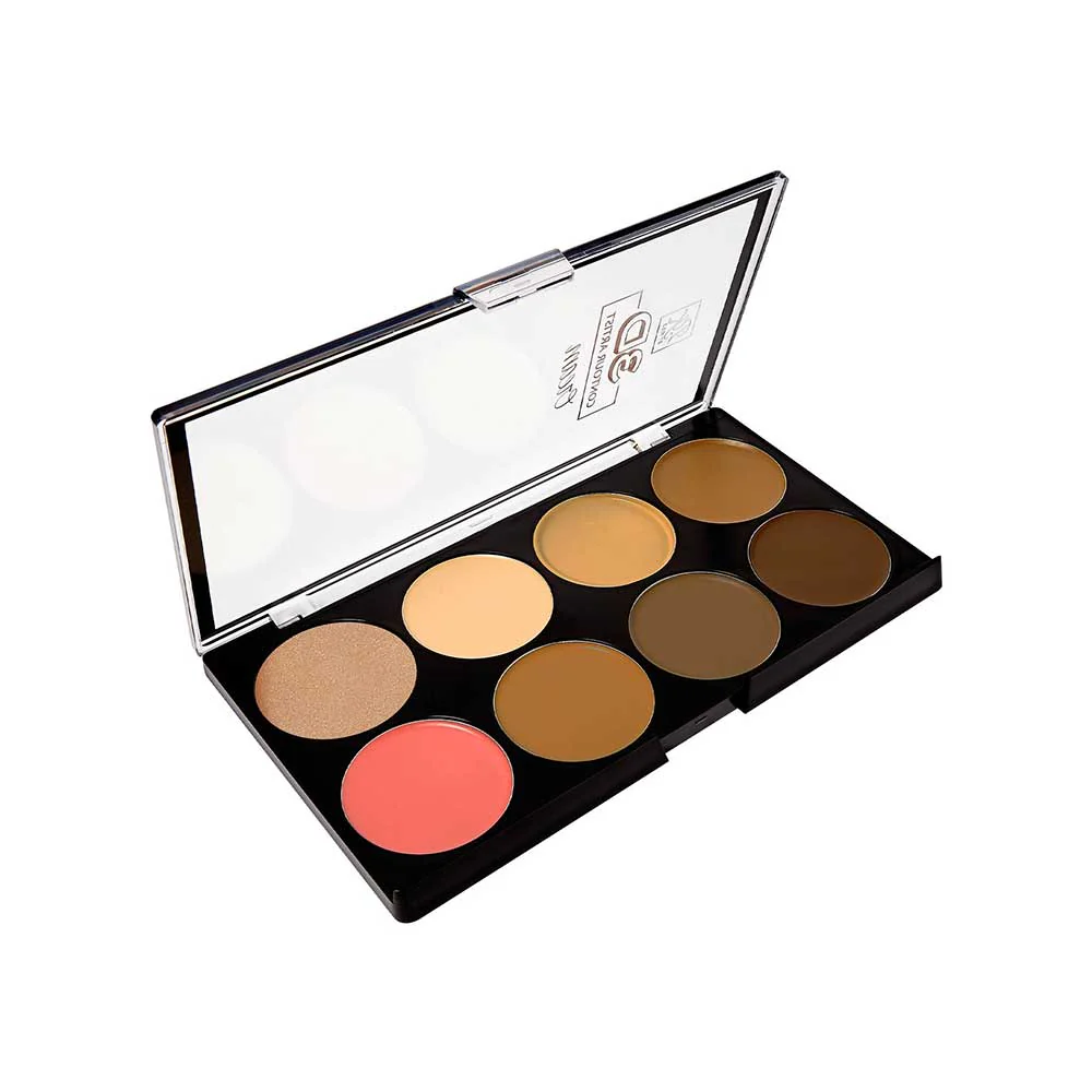 Ruby Kisses 3D Contour Cream Multi-Palette With Highlighter & Blush - Image 8