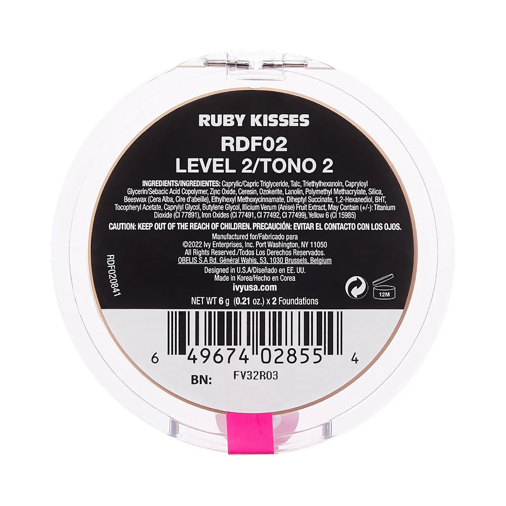 Ruby Kisses Cream Foundation Duo 3D Face Creator - Image 20