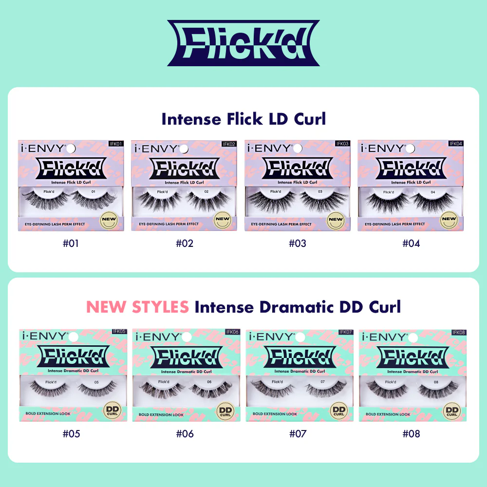I-ENVY 3D Flick'd Strip Lashes - LD Curl - Image 28