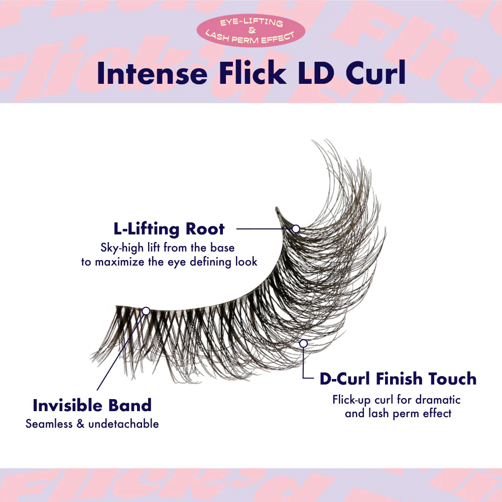 I-ENVY 3D Flick'd Strip Lashes - LD Curl - Image 3