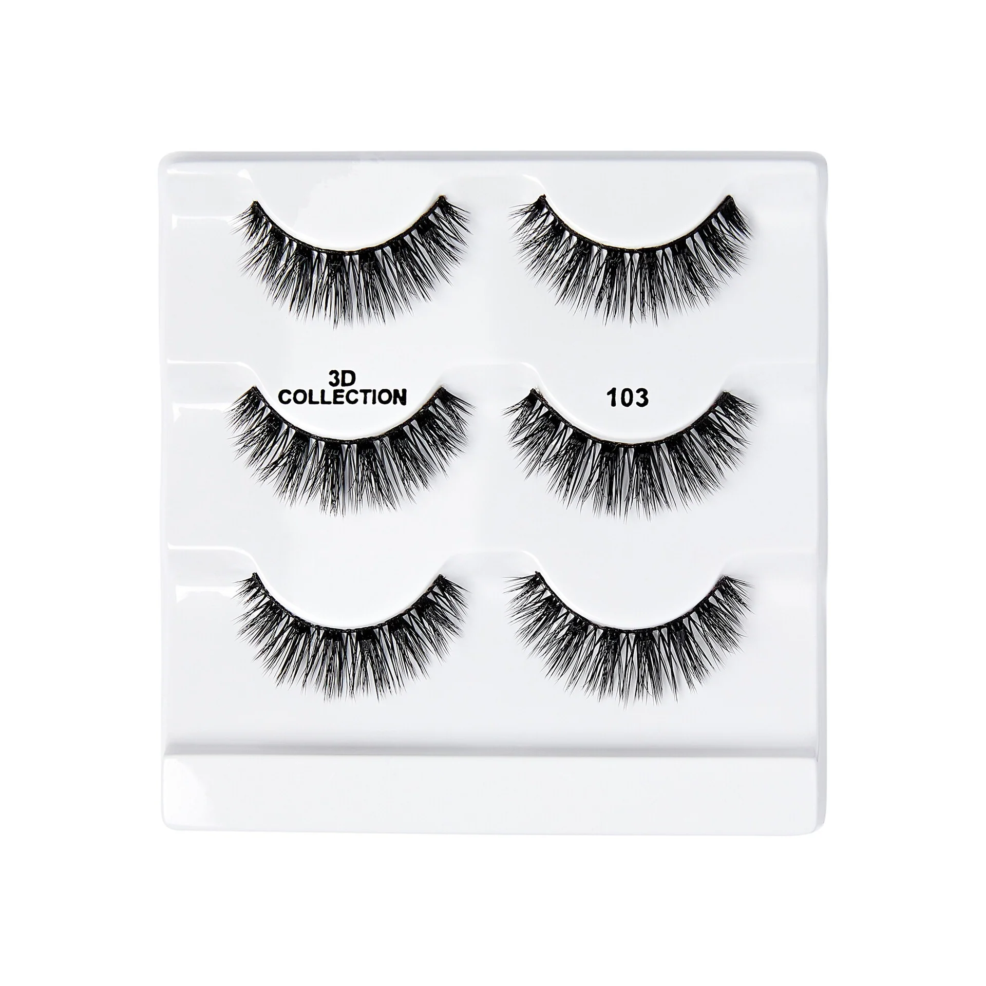 I-ENVY 3D Strip Lashes, 3 Pairs Fluffy & Wispy Volume False Eyelashes with Clear Band - Image 12