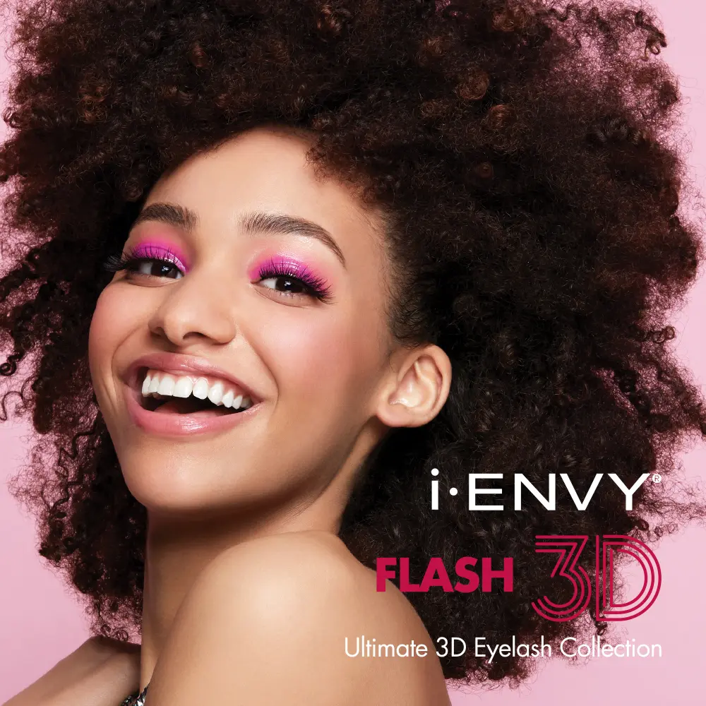 I-ENVY 3D Strip Lashes, 3 Pairs Fluffy & Wispy Volume False Eyelashes with Clear Band - Image 21