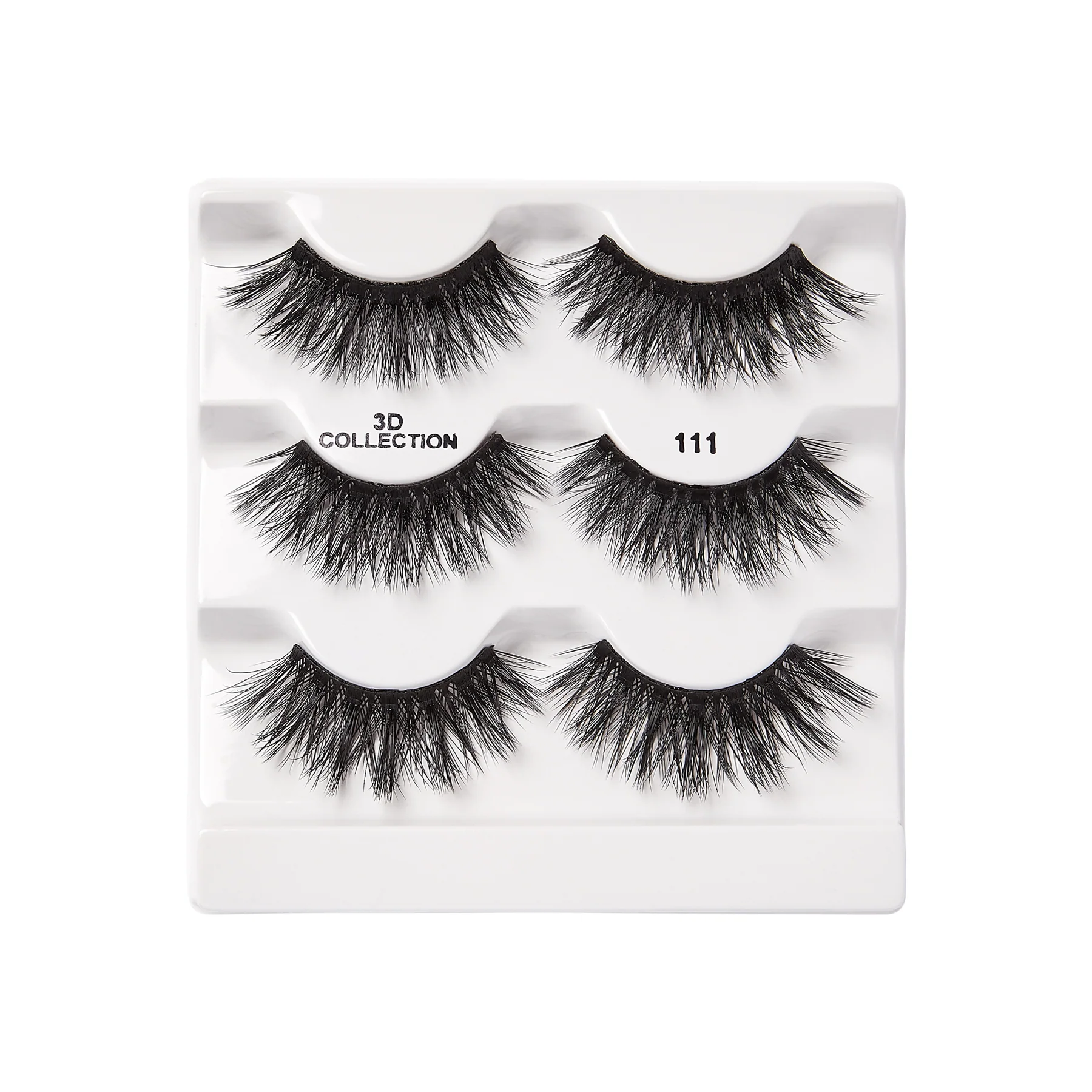 I-ENVY 3D Strip Lashes, 3 Pairs Fluffy & Wispy Volume False Eyelashes with Clear Band - Image 49
