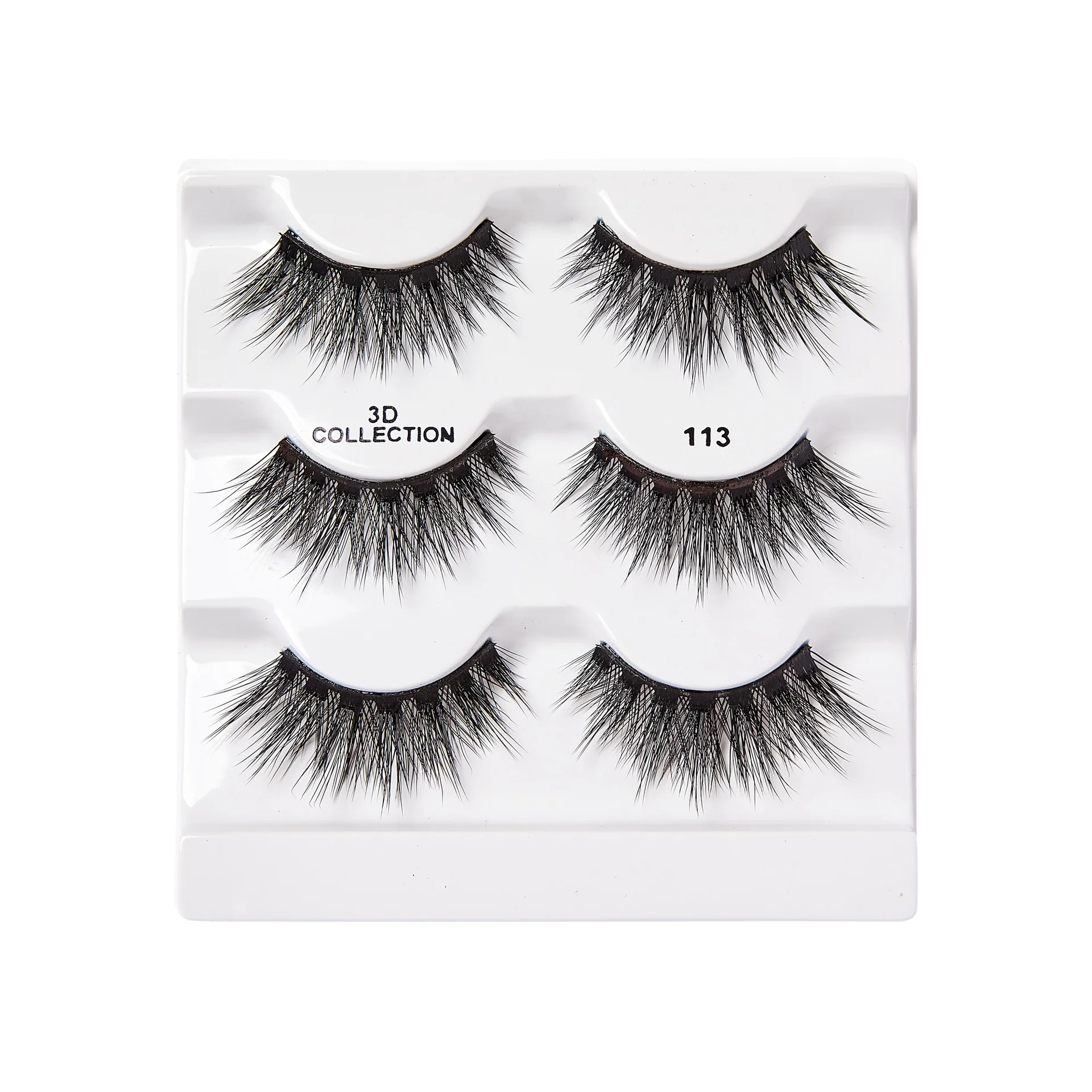 I-ENVY 3D Strip Lashes, 3 Pairs Fluffy & Wispy Volume False Eyelashes with Clear Band - Image 59