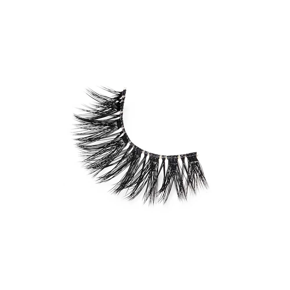 I-ENVY 3D Strip Lashes, 3 Pairs Fluffy & Wispy Volume False Eyelashes with Clear Band - Image 8