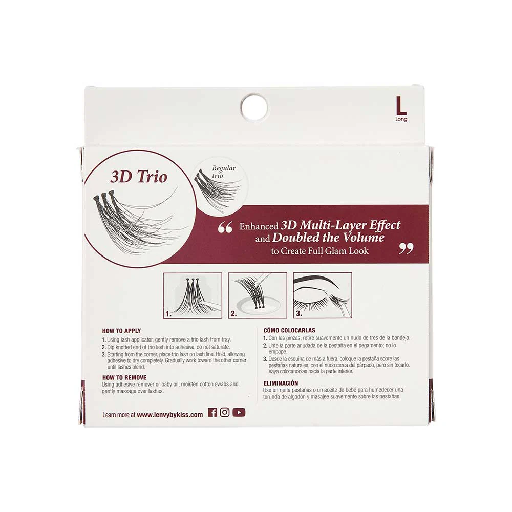 I-ENVY 3D Trio Lash Ultra Black Cluster Lash - Image 12