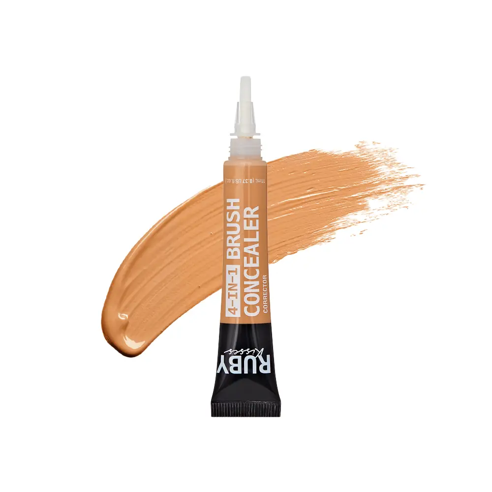 Ruby Kisses 4-In-1 Full Coverage Concealer with Brush Tip - Image 6