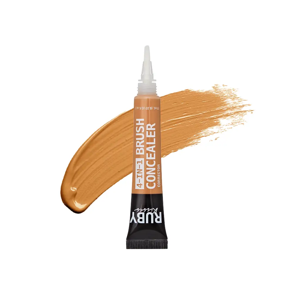 Ruby Kisses 4-In-1 Full Coverage Concealer with Brush Tip - Image 8