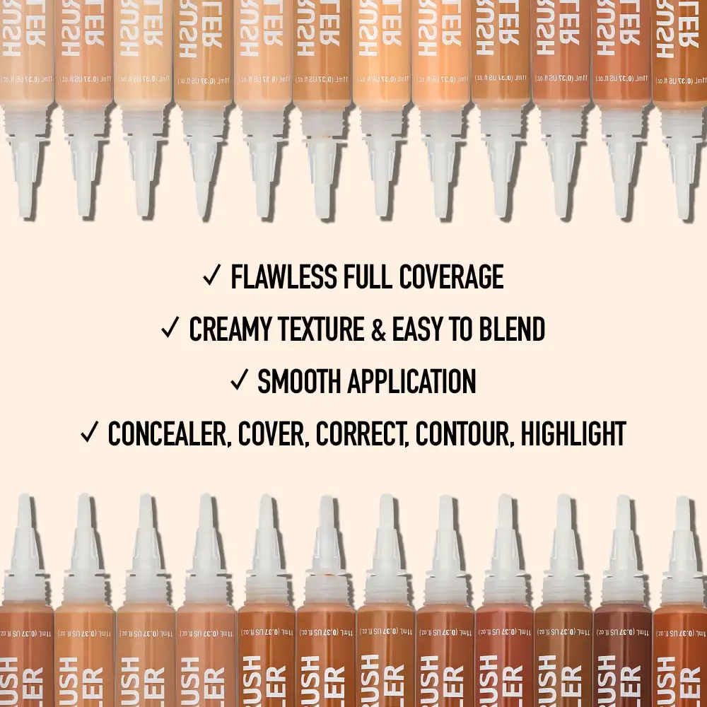 Ruby Kisses 4-In-1 Full Coverage Concealer with Brush Tip - Image 84