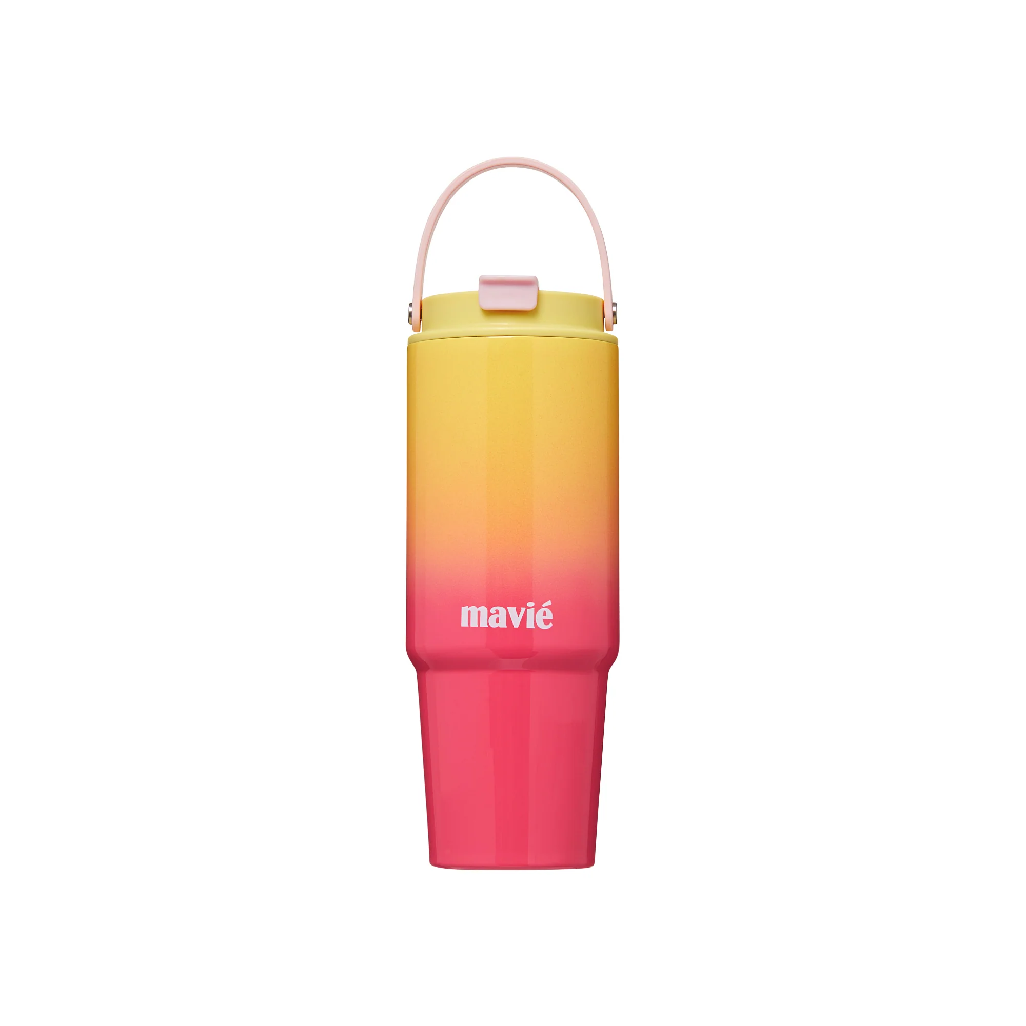 MAVIE 30oz Tumbler With Top Handle & Built-In Flip Straw + Sip Spout - Image 5