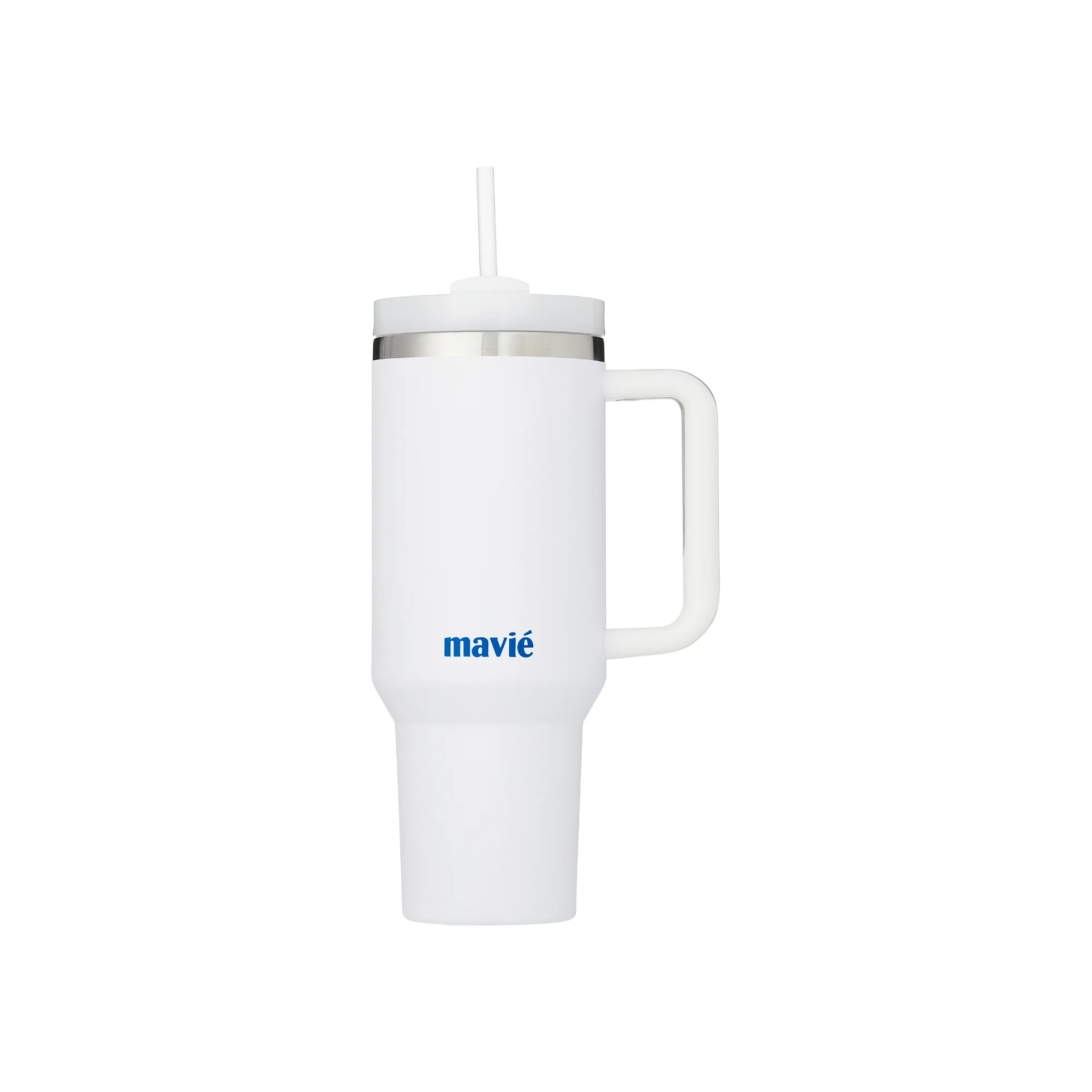 MAVIE 40oz Stainless Steel Tumbler with Handle & Straw - Dishwasher Safe Travel Mug with Rubber Base - Image 15