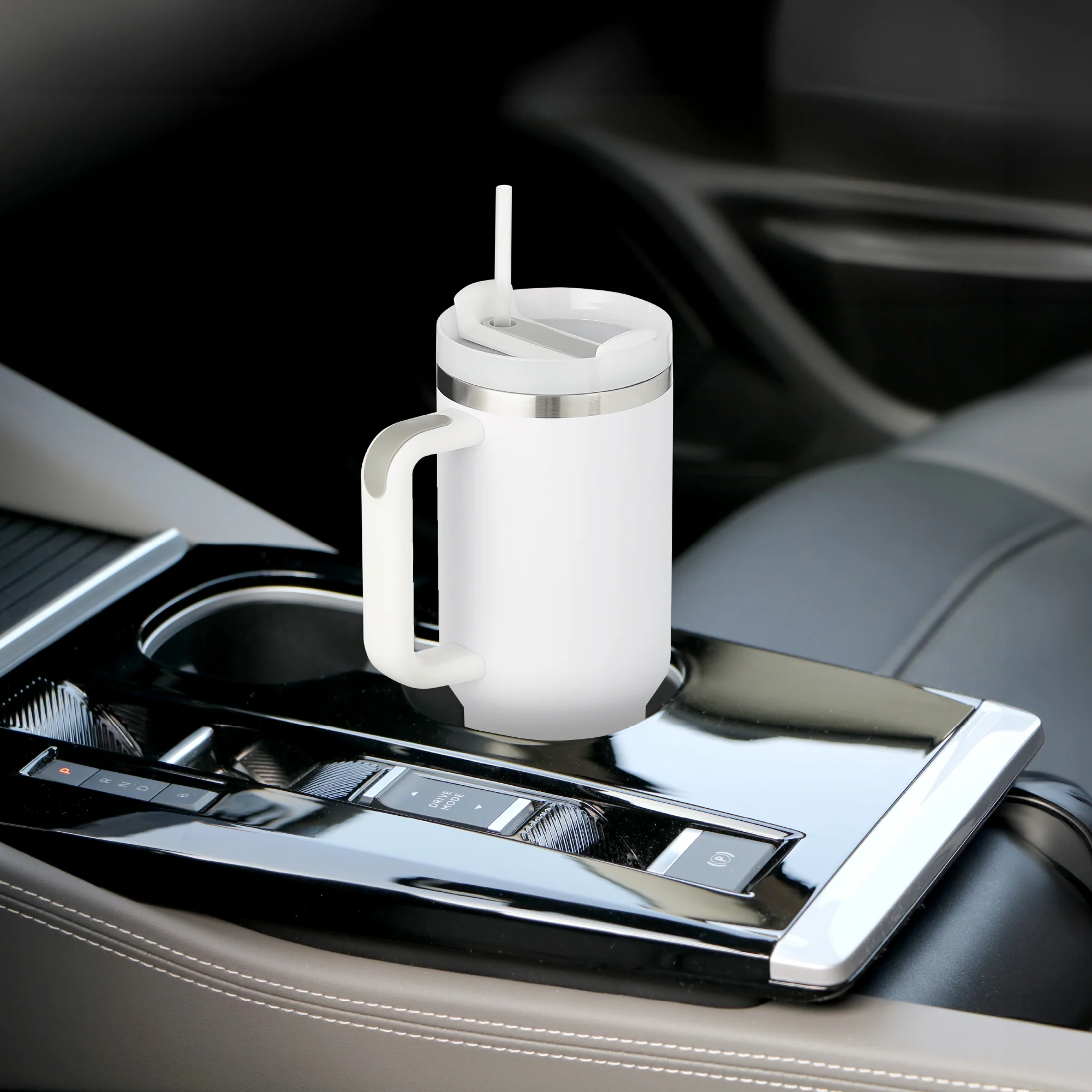 MAVIE 40oz Stainless Steel Tumbler with Handle & Straw - Dishwasher Safe Travel Mug with Rubber Base - Image 16