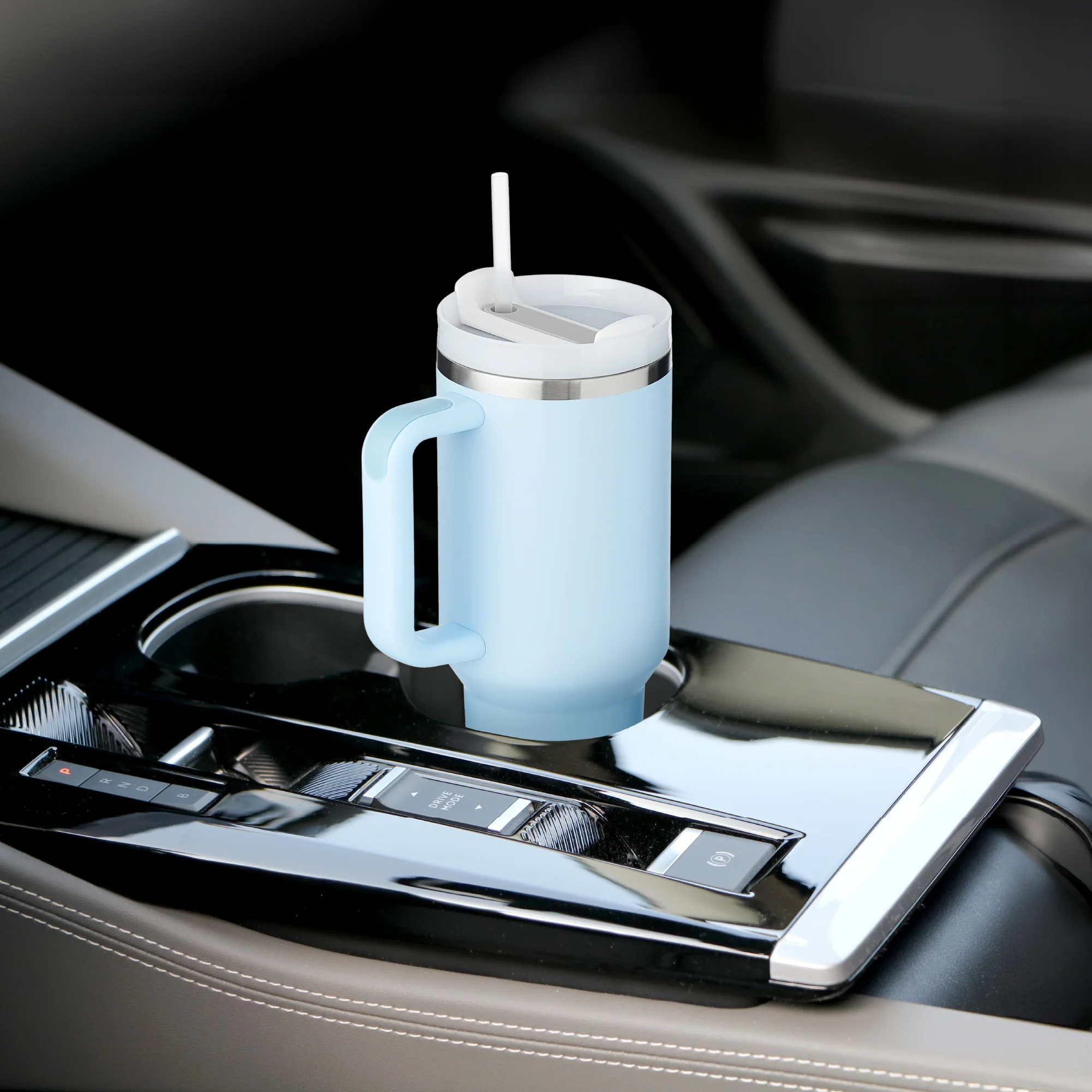 MAVIE 40oz Stainless Steel Tumbler with Handle & Straw - Dishwasher Safe Travel Mug with Rubber Base - Image 25