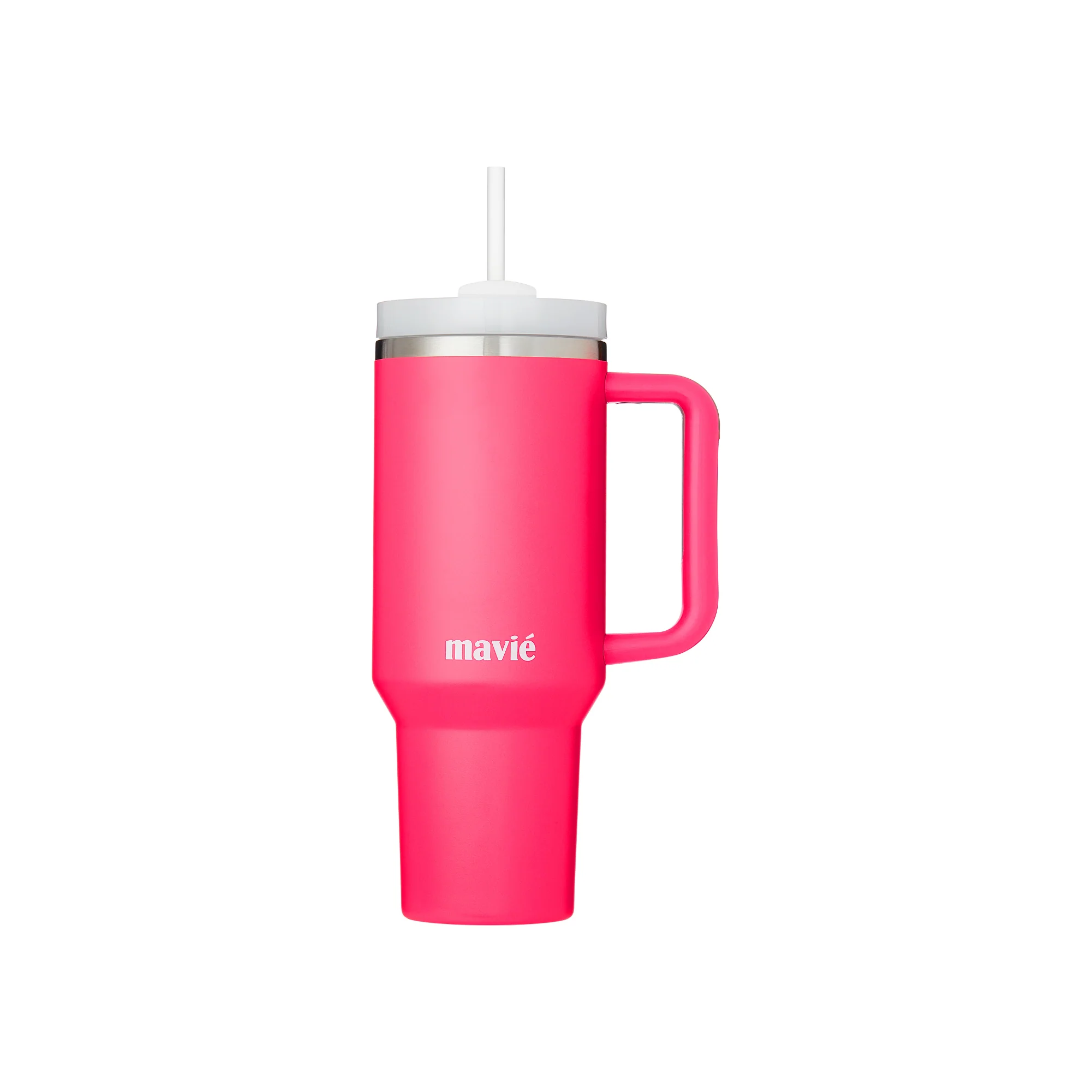 MAVIE 40oz Stainless Steel Tumbler with Handle & Straw - Dishwasher Safe Travel Mug with Rubber Base - Image 33