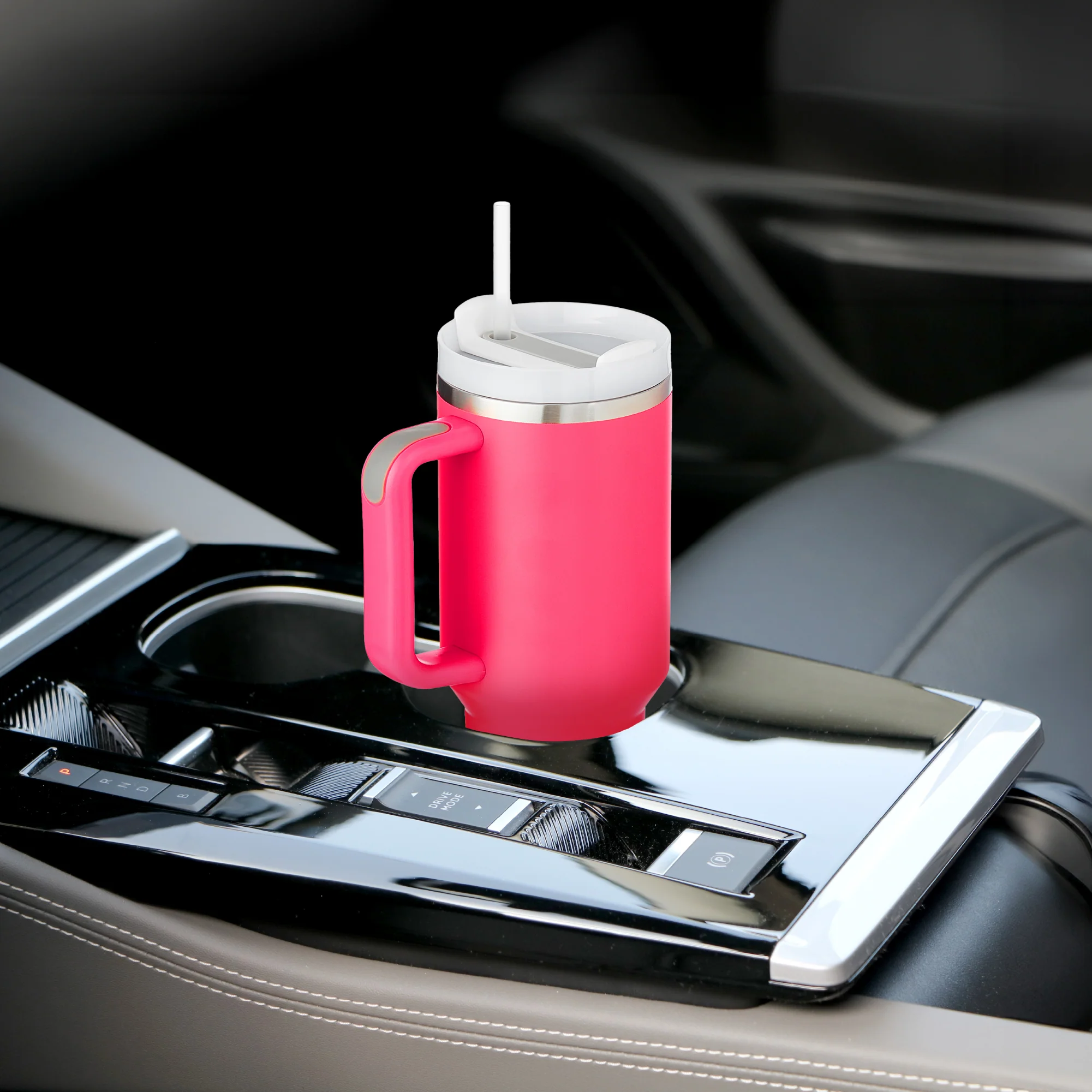 MAVIE 40oz Stainless Steel Tumbler with Handle & Straw - Dishwasher Safe Travel Mug with Rubber Base - Image 34