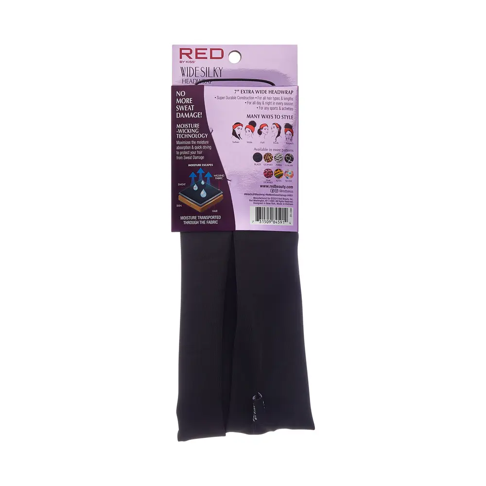 RED by KISS 7” Extra Wide Dry-Fit Headwrap – Moisture-Wicking - Image 23