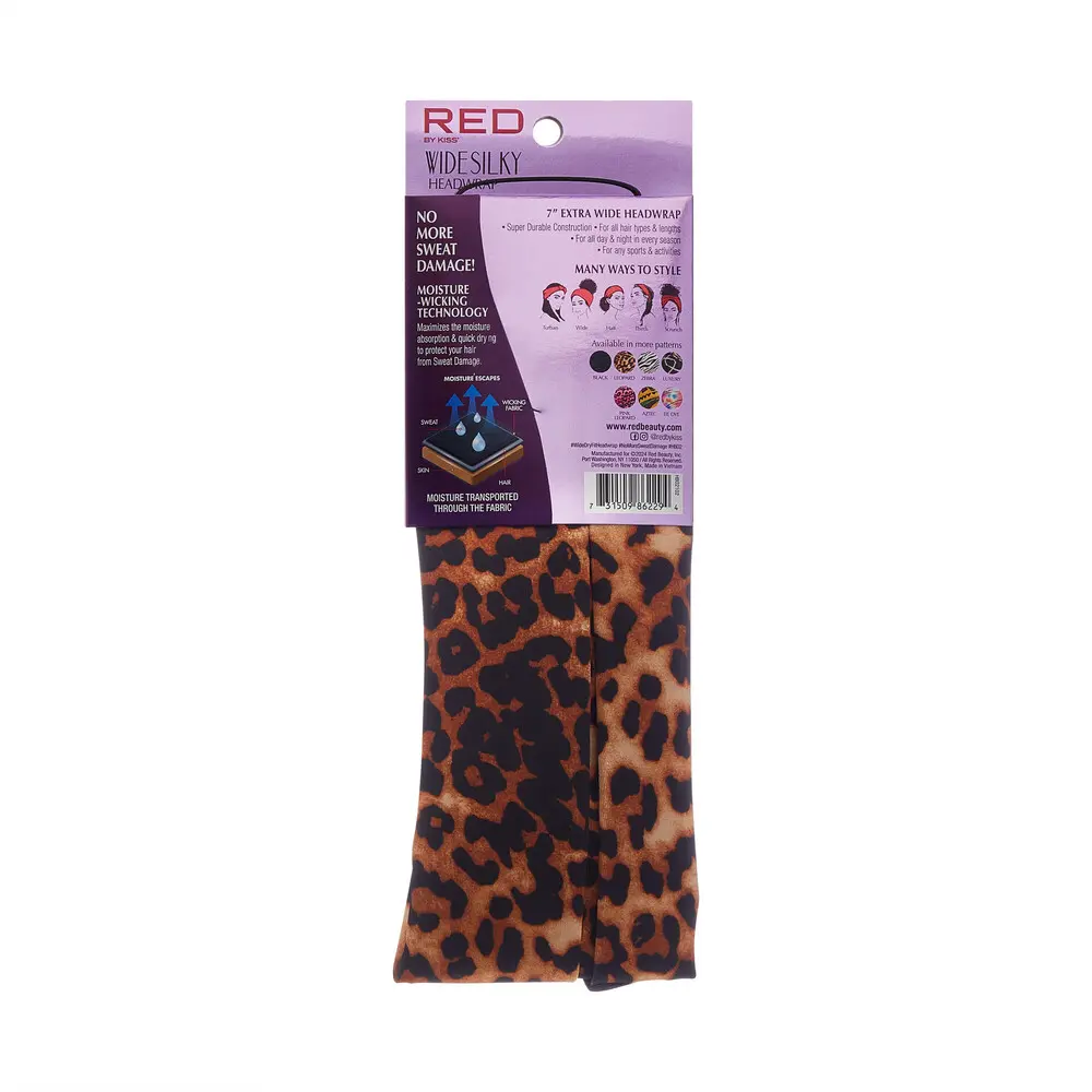 RED by KISS 7” Extra Wide Dry-Fit Headwrap – Moisture-Wicking - Image 24