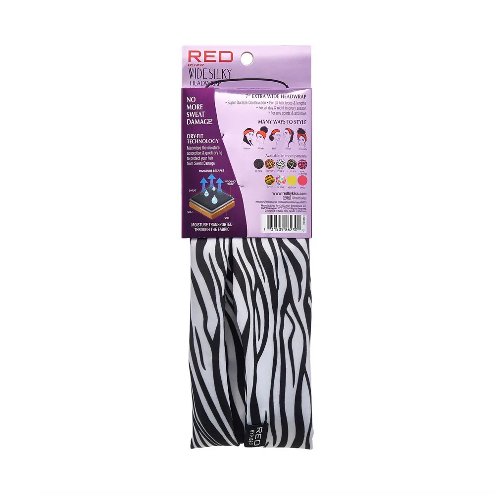 RED by KISS 7” Extra Wide Dry-Fit Headwrap – Moisture-Wicking - Image 25