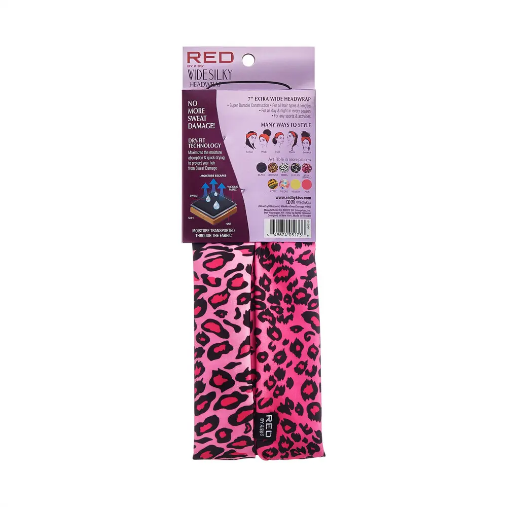 RED by KISS 7” Extra Wide Dry-Fit Headwrap – Moisture-Wicking - Image 27