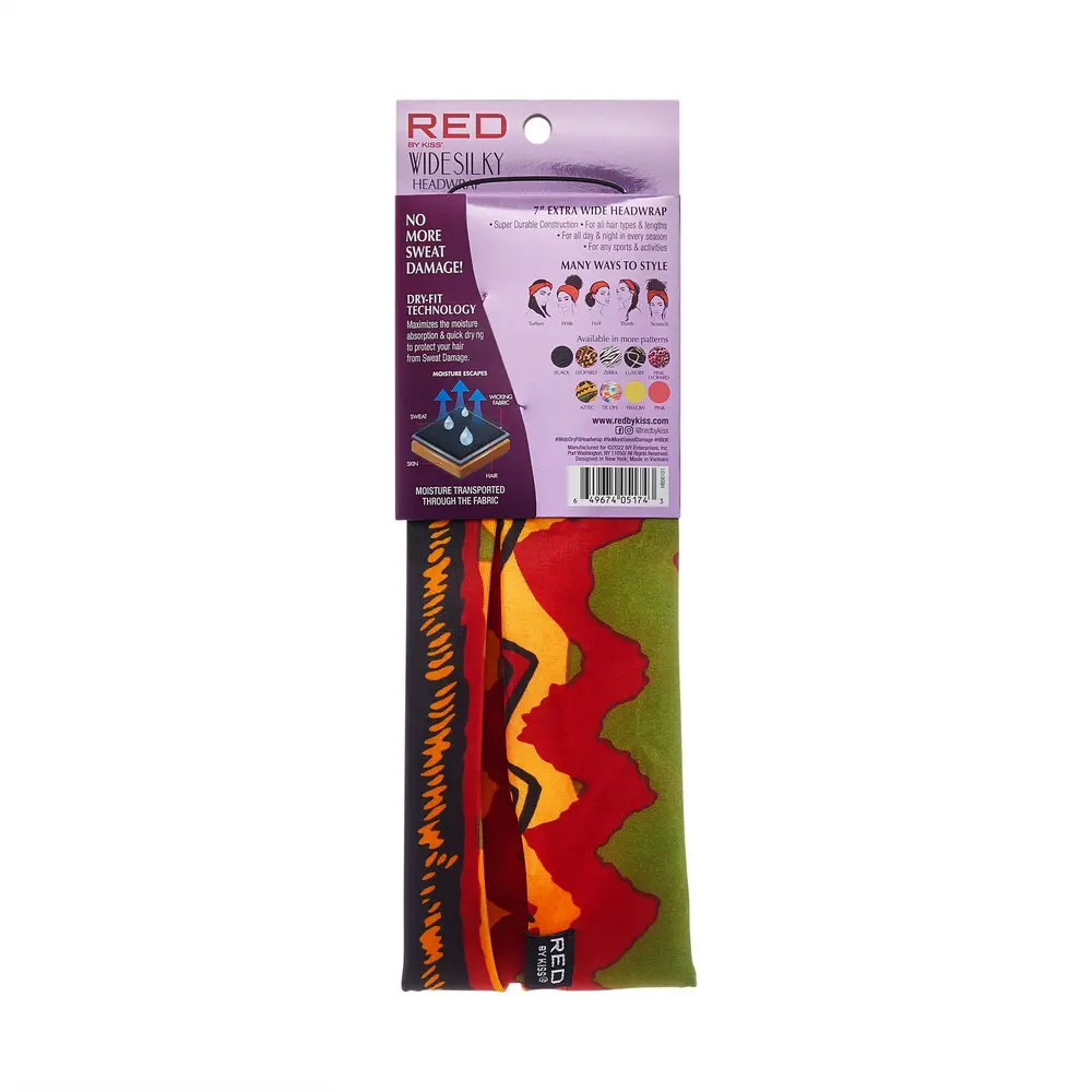 RED by KISS 7” Extra Wide Dry-Fit Headwrap – Moisture-Wicking - Image 28