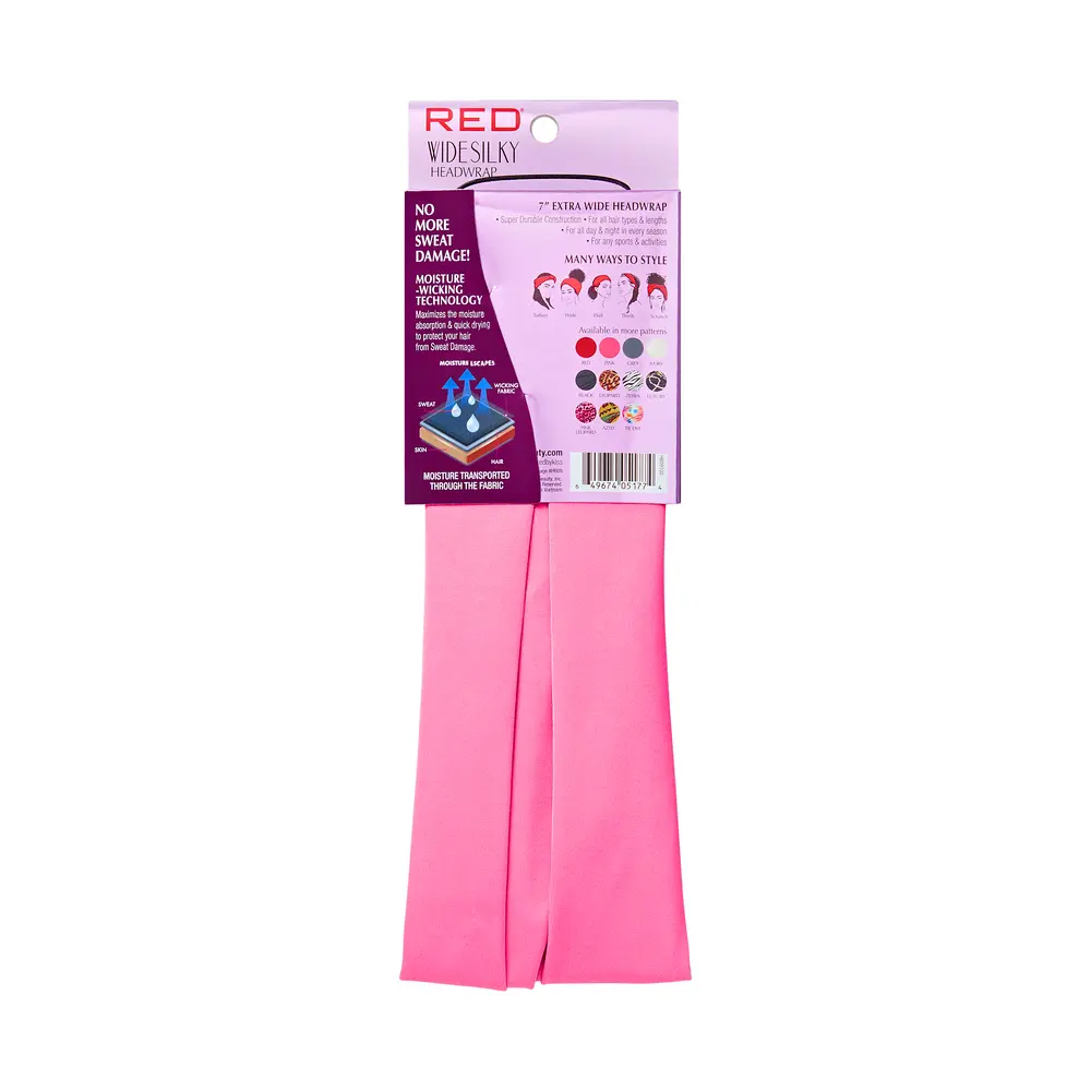 RED by KISS 7” Extra Wide Dry-Fit Headwrap – Moisture-Wicking - Image 31