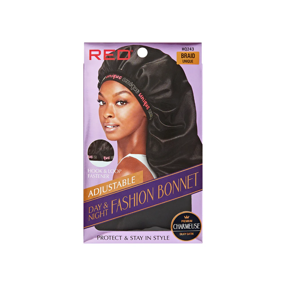 RED by KISS Adjustable Fashion Hair Bonnet for Day & Night Hair Protection - Image 4